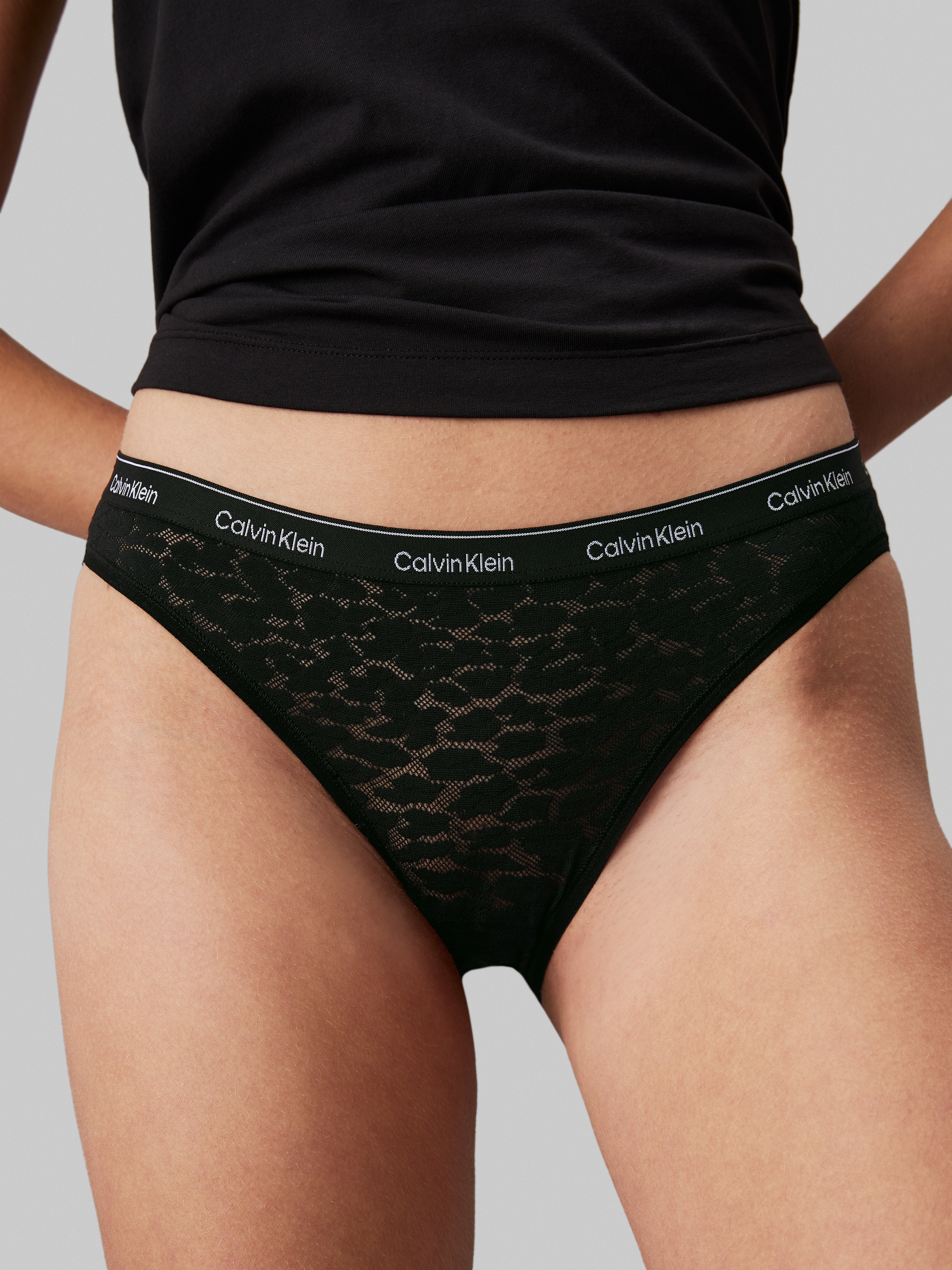 Calvin Klein Underwear »3 PACK BIKINI (LOW-RISE)« Packung, 3er-Pack, 3 Stk. mit CK-Logo am Bund