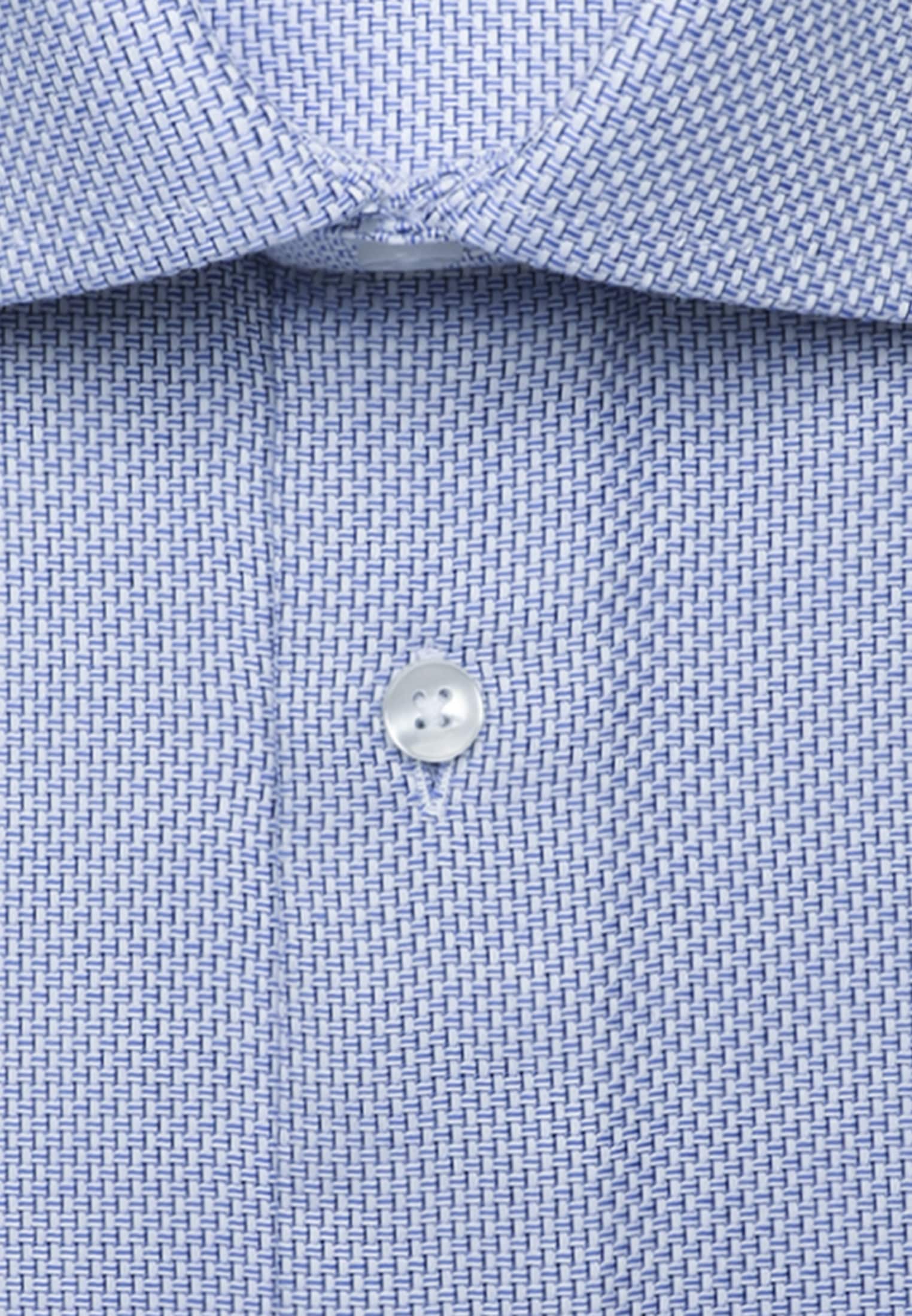 seidensticker Businesshemd »Schwarze Rose« Slim 1/1 Extra lang Kentkragen Struktur