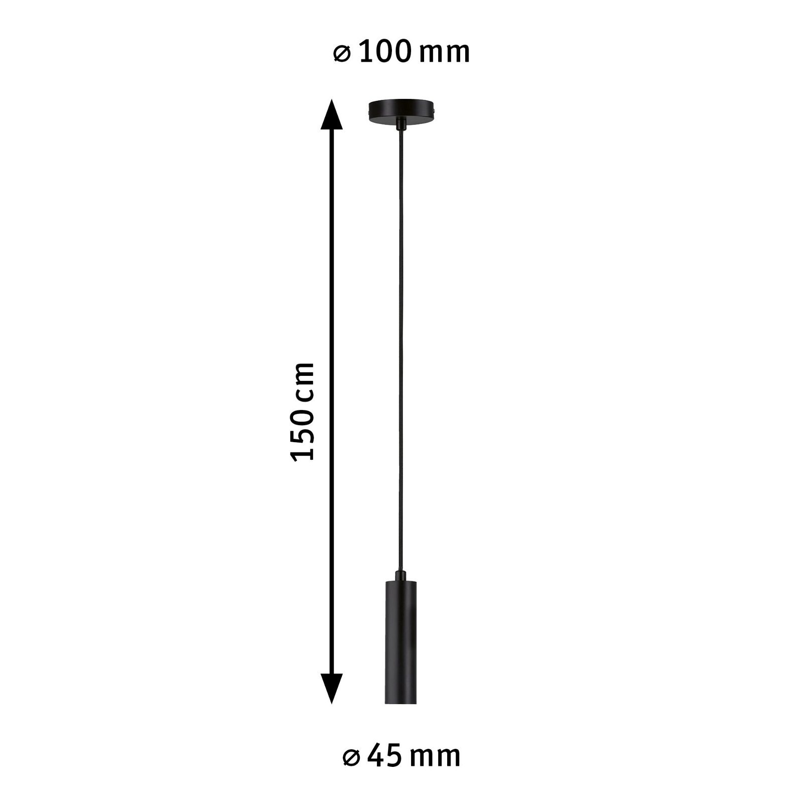 Paulmann Pendelleuchte »Neordic Kine max. 1x60W 230V Metall«, 1 flammig, Leuchtmittel E27 | ohne Leuchtmittel, E27
