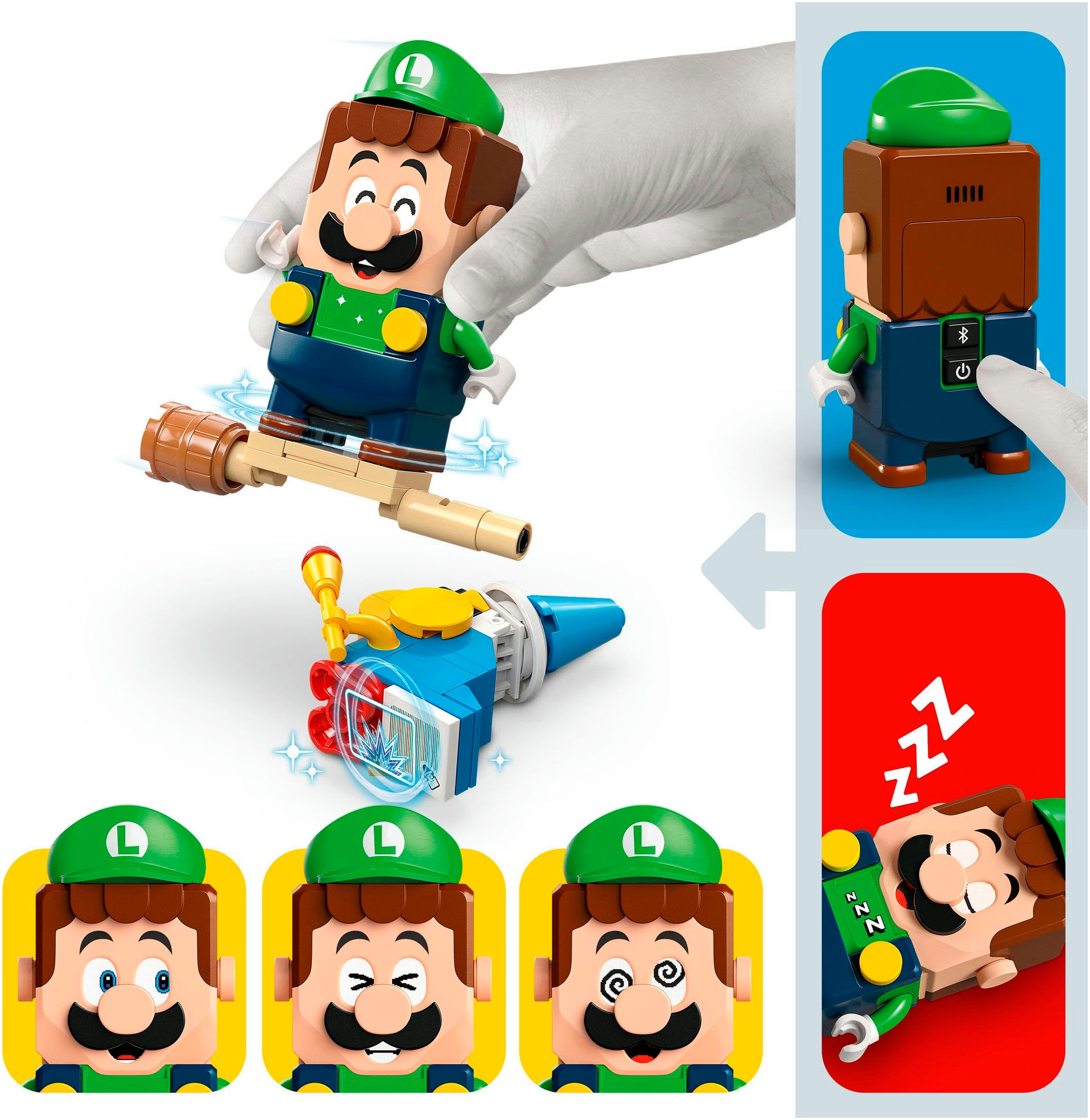 LEGO® Konstruktionsspielsteine »Abenteuer mit dem interaktiven LEGO® Luigi™ (71440), LEGO Super Mario«, (210 St.), Made in Europe