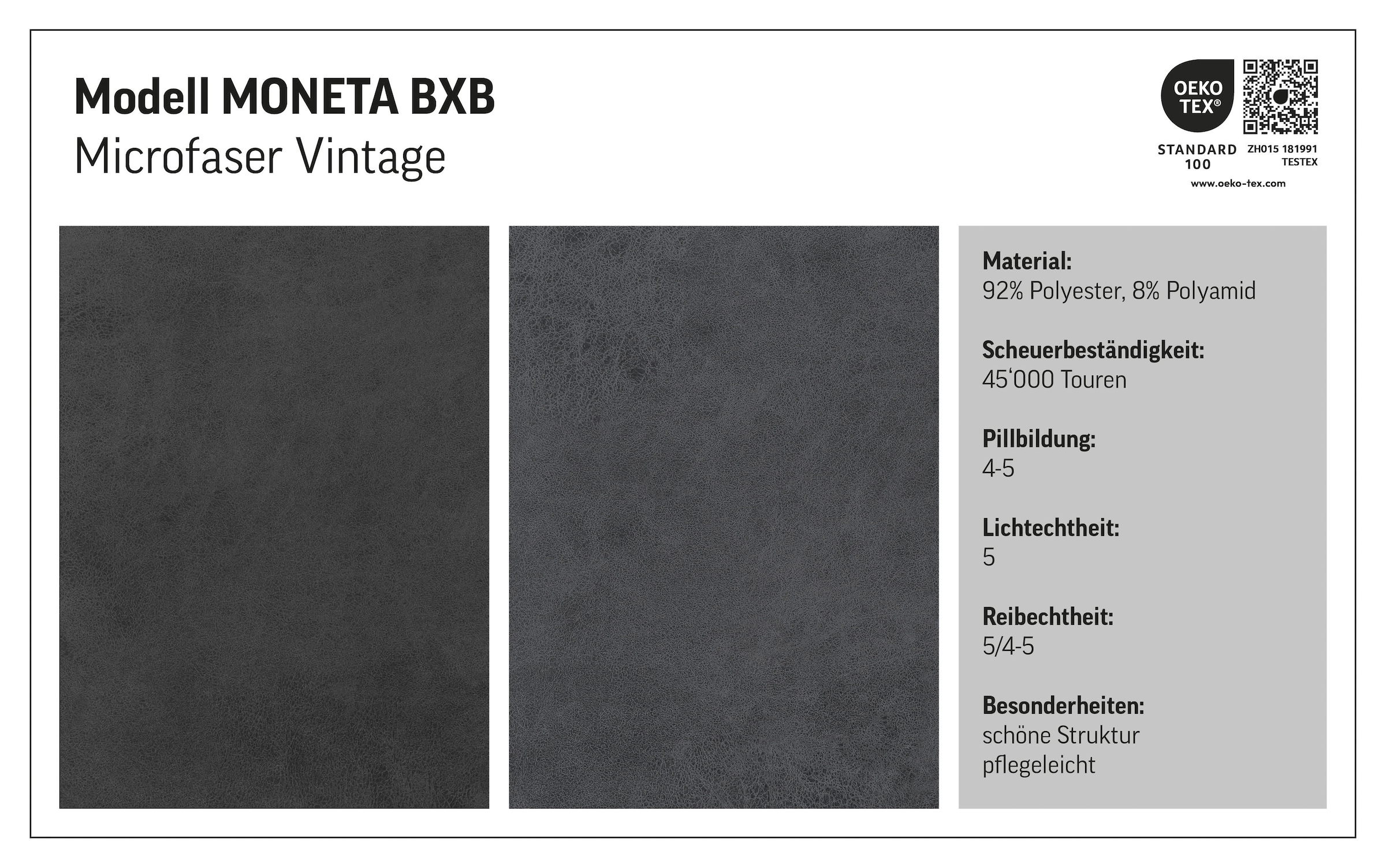 Home affaire Boxspringbett Cavan, Eiche, inkl. Bettkasten & Topper, verschiedene Härtegrade