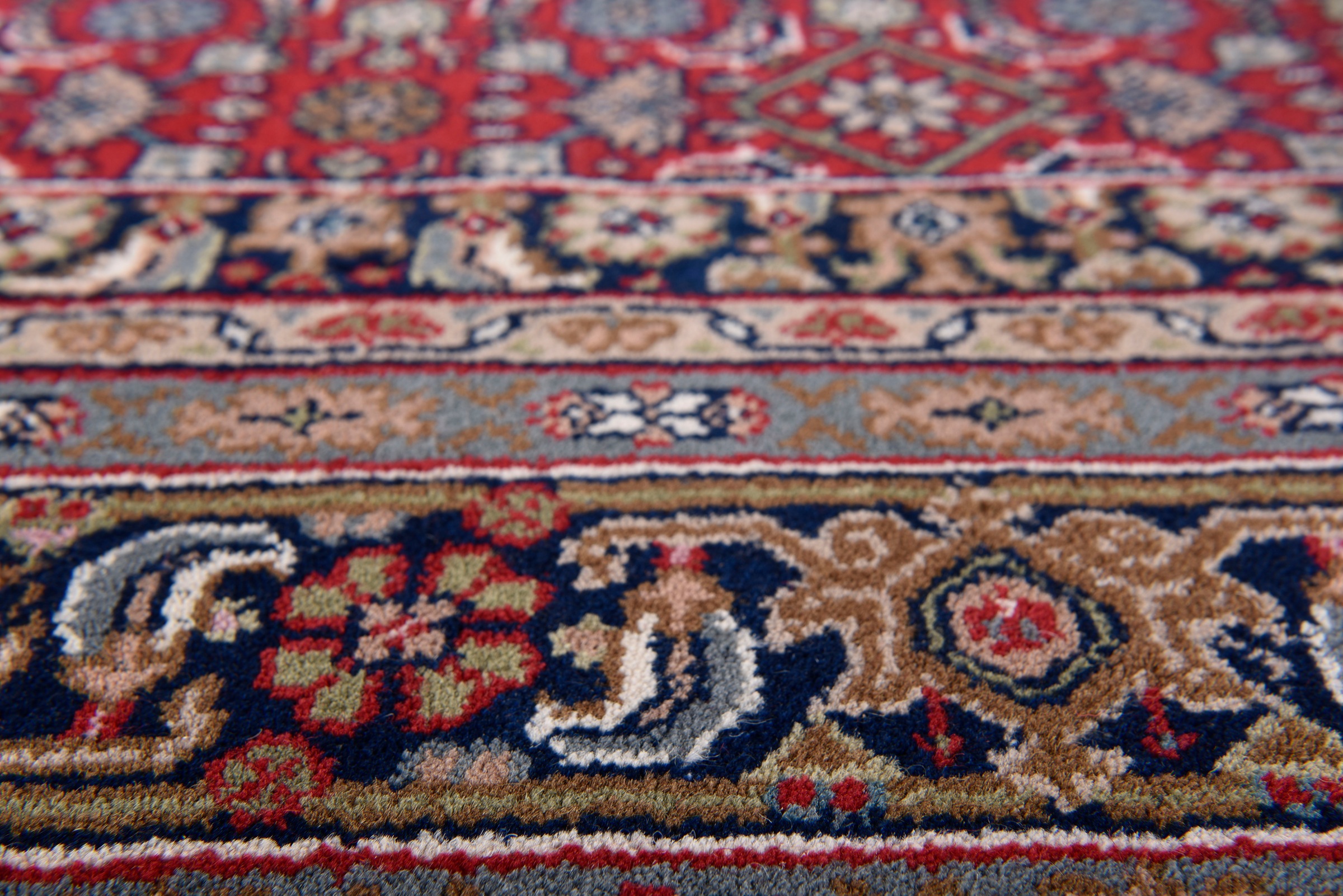 my home Orientteppich »BB Oriental«, rechteckig, 12 mm Höhe, reine Wolle, handgeknüpft, orientalisches Design, mit Fransen