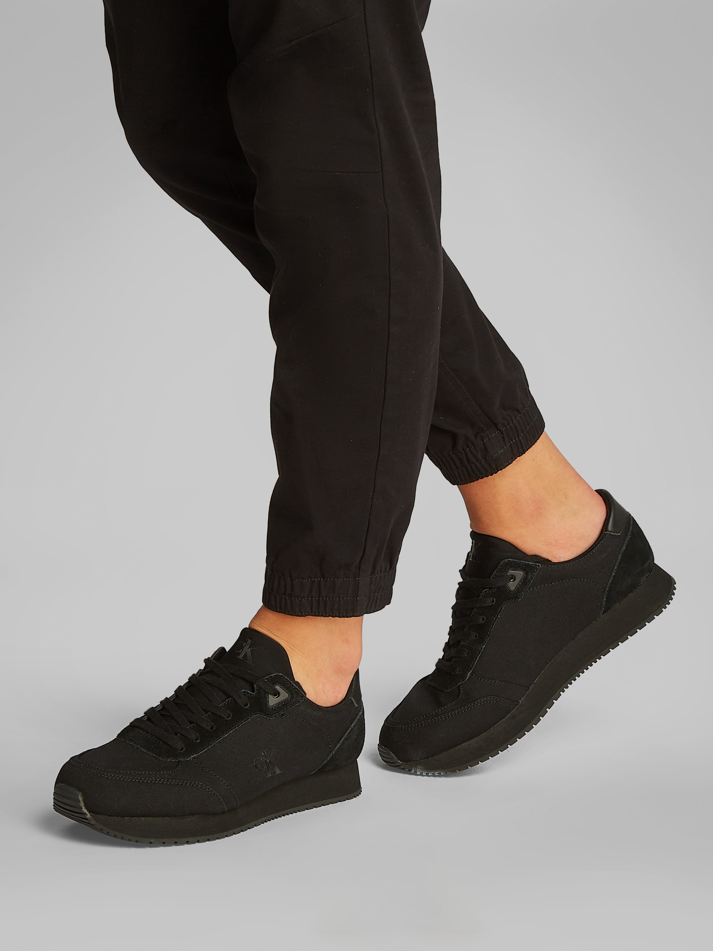 Calvin Klein Jeans Sneaker »RUNNER SOCK LACEUP MG CANVAS«, Freizeitschuh, Halbschuh, Schnürschuh in klassischer Optik