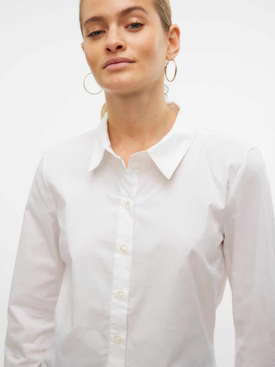 Vero Moda Klassische Bluse »VMANNA LS FITTED SHIRT WVN GA NOOS«