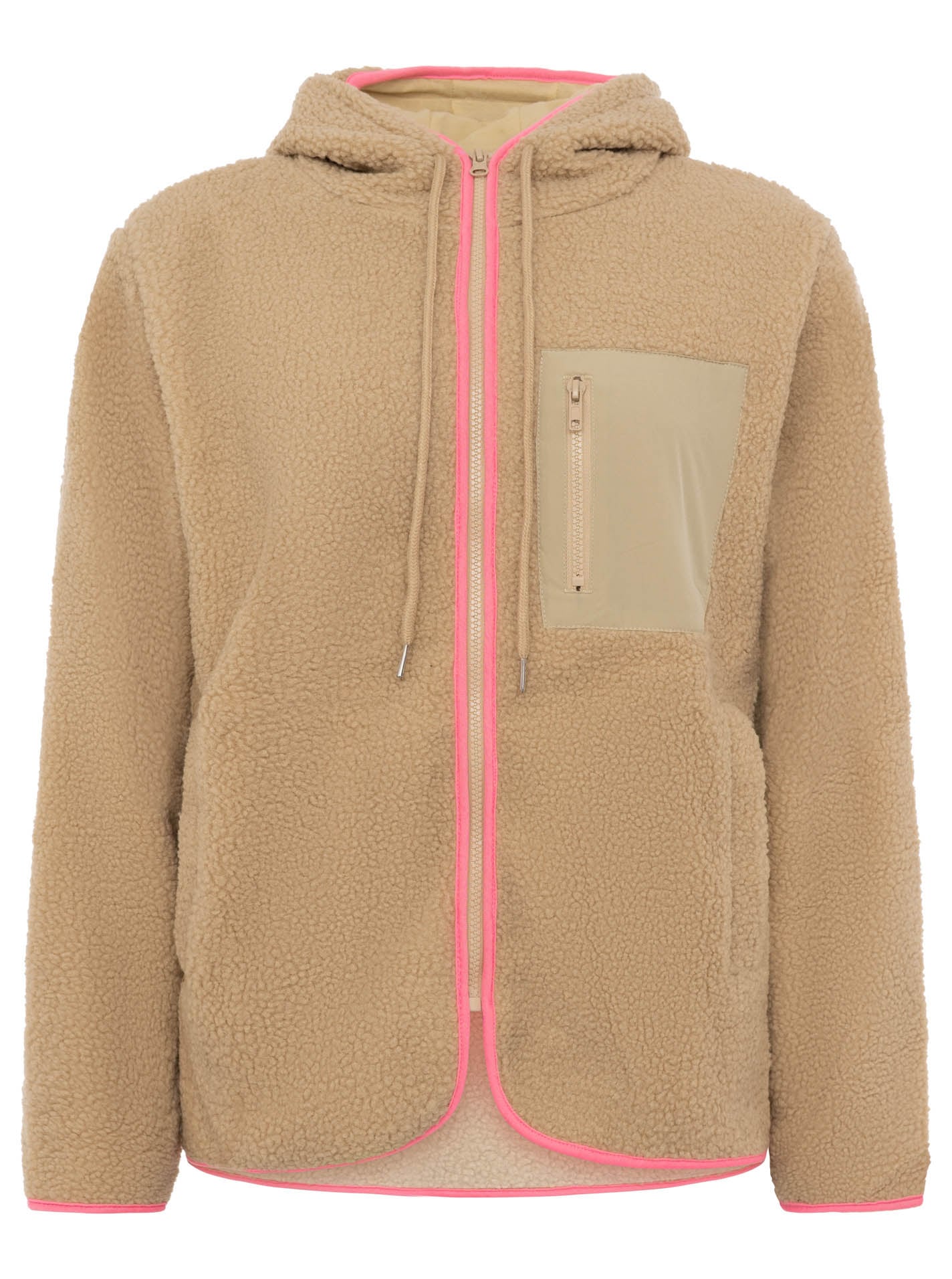 Zwillingsherz Fleecejacke »"Classic"« mit Kapuze kuschelig weich, mit Taschen, Kapuze, Kontrastdetails