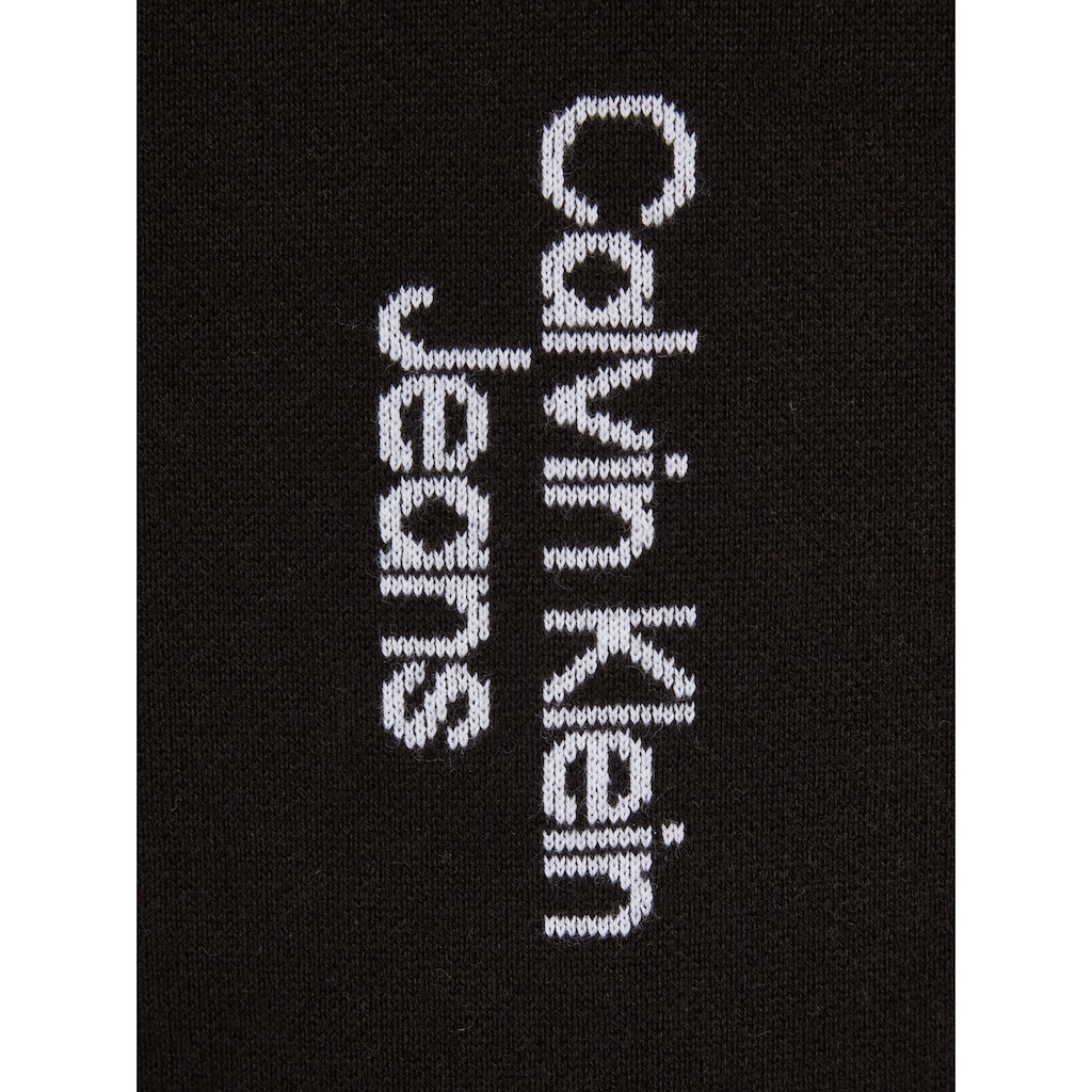 Calvin Klein Jeans Rundhalspullover »STACKED LOGO AOP SWEATER«