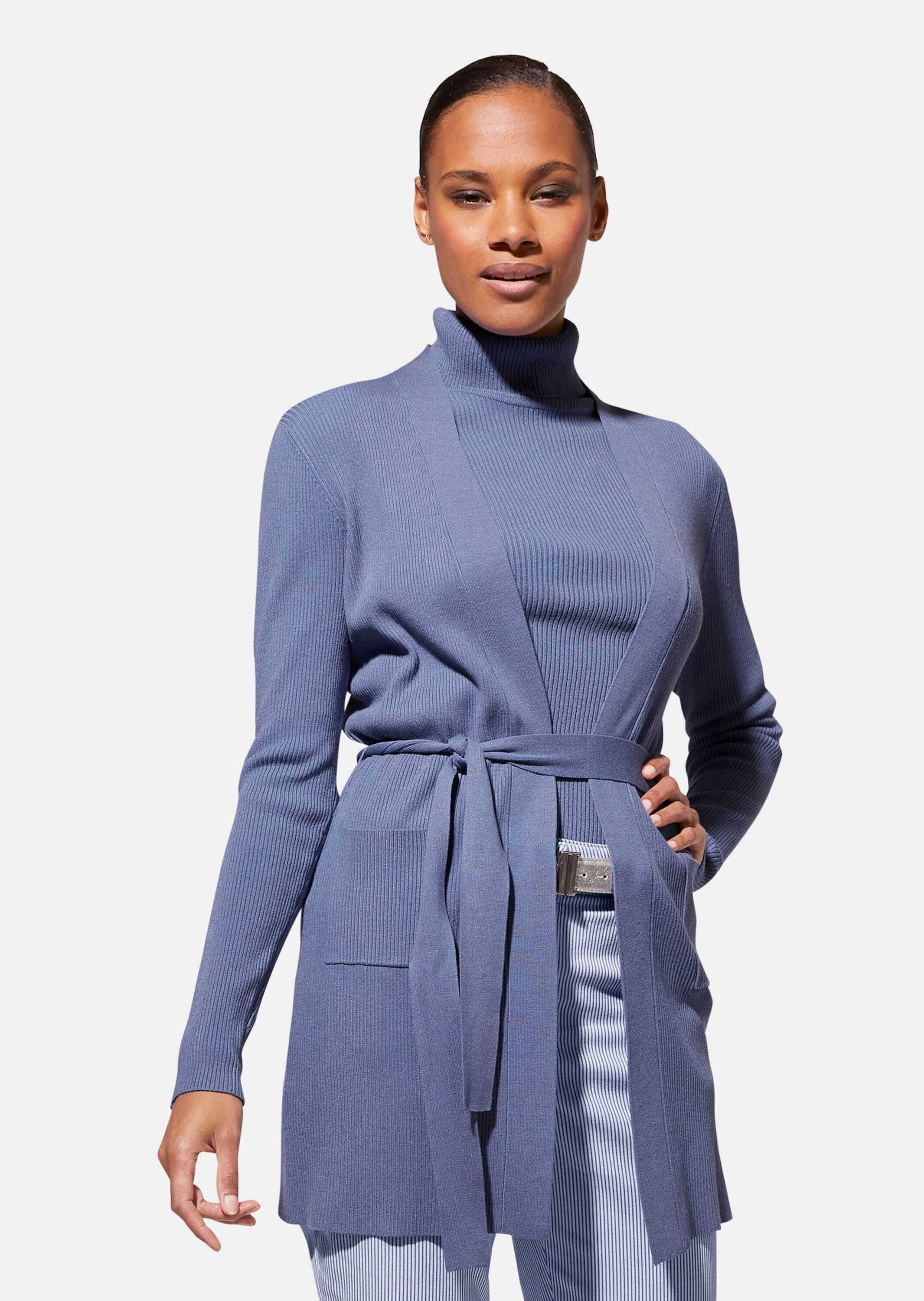 MADELEINE Strickjacke »Strickjacke Lange Strickjacke mit Bindeband«