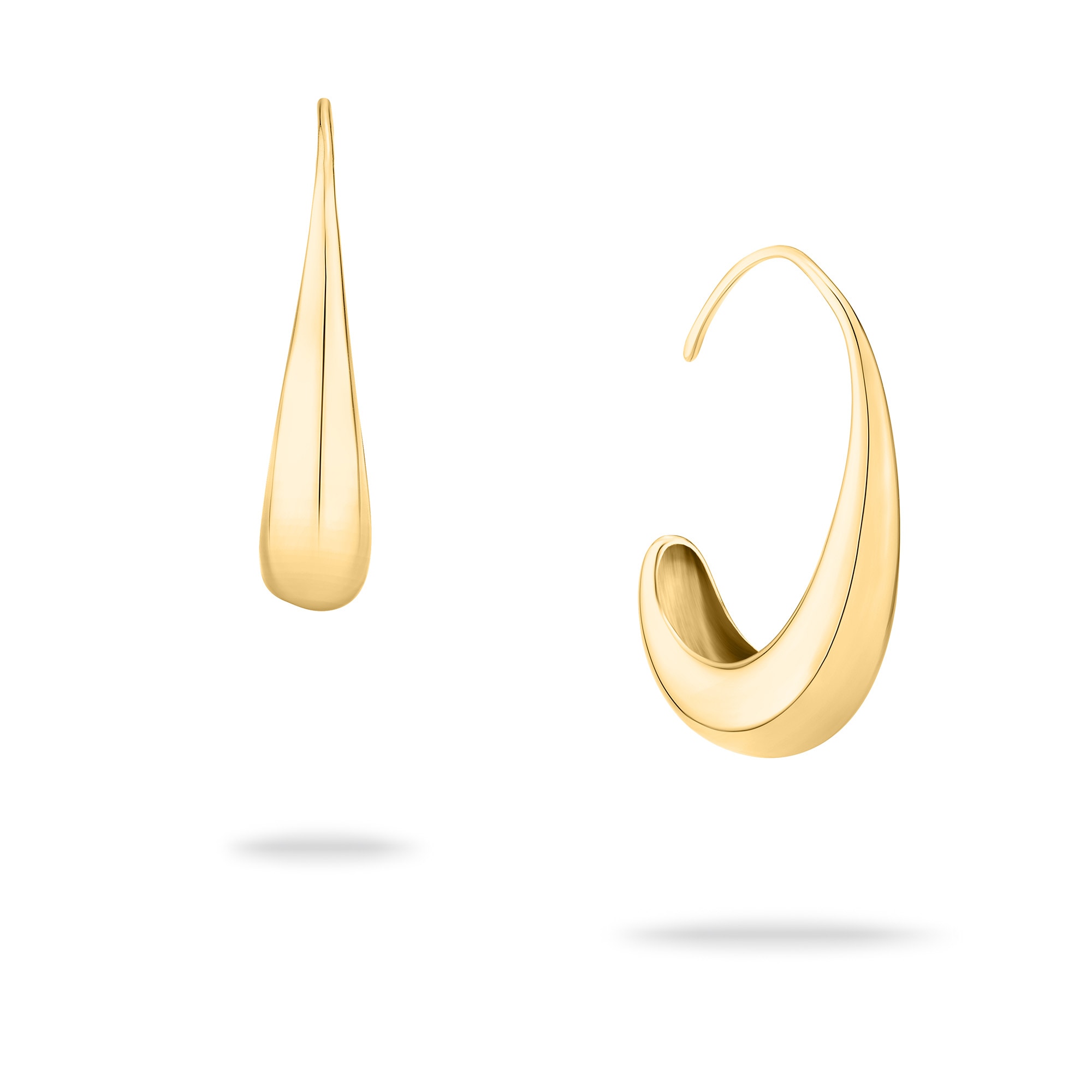 Echtzeit Paar Creolen »Schmuck Geschenk Edelstahl Ohrringe The Classy Drop«