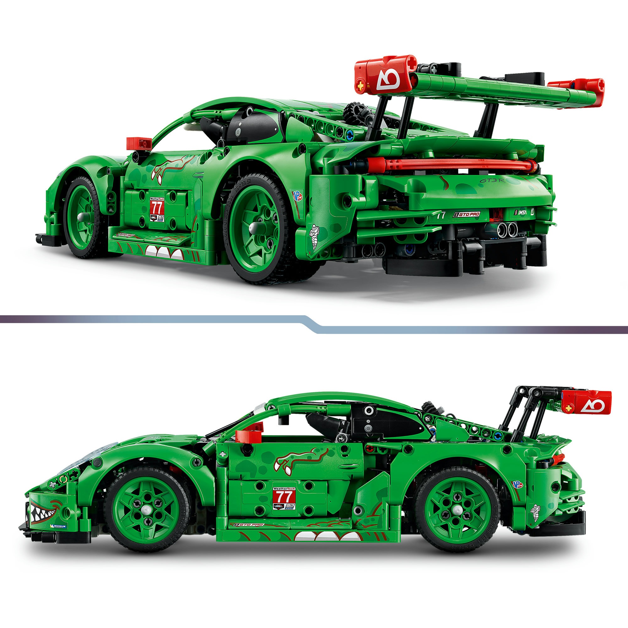 LEGO® Konstruktionsspielsteine »Porsche 911 GT3 R REXY AO Racing Rennwagen (42224), LEGO Technic«