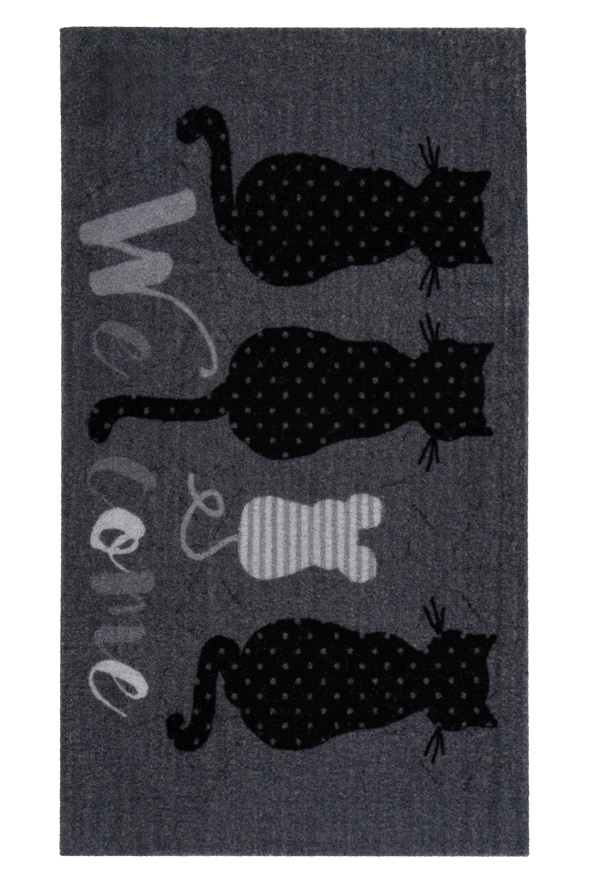 Kayoom Fußmatte "Cosy Entry 425" rechteckig 6 mm Höhe Türmatte, Schmutzfang, Katzen, Eingang