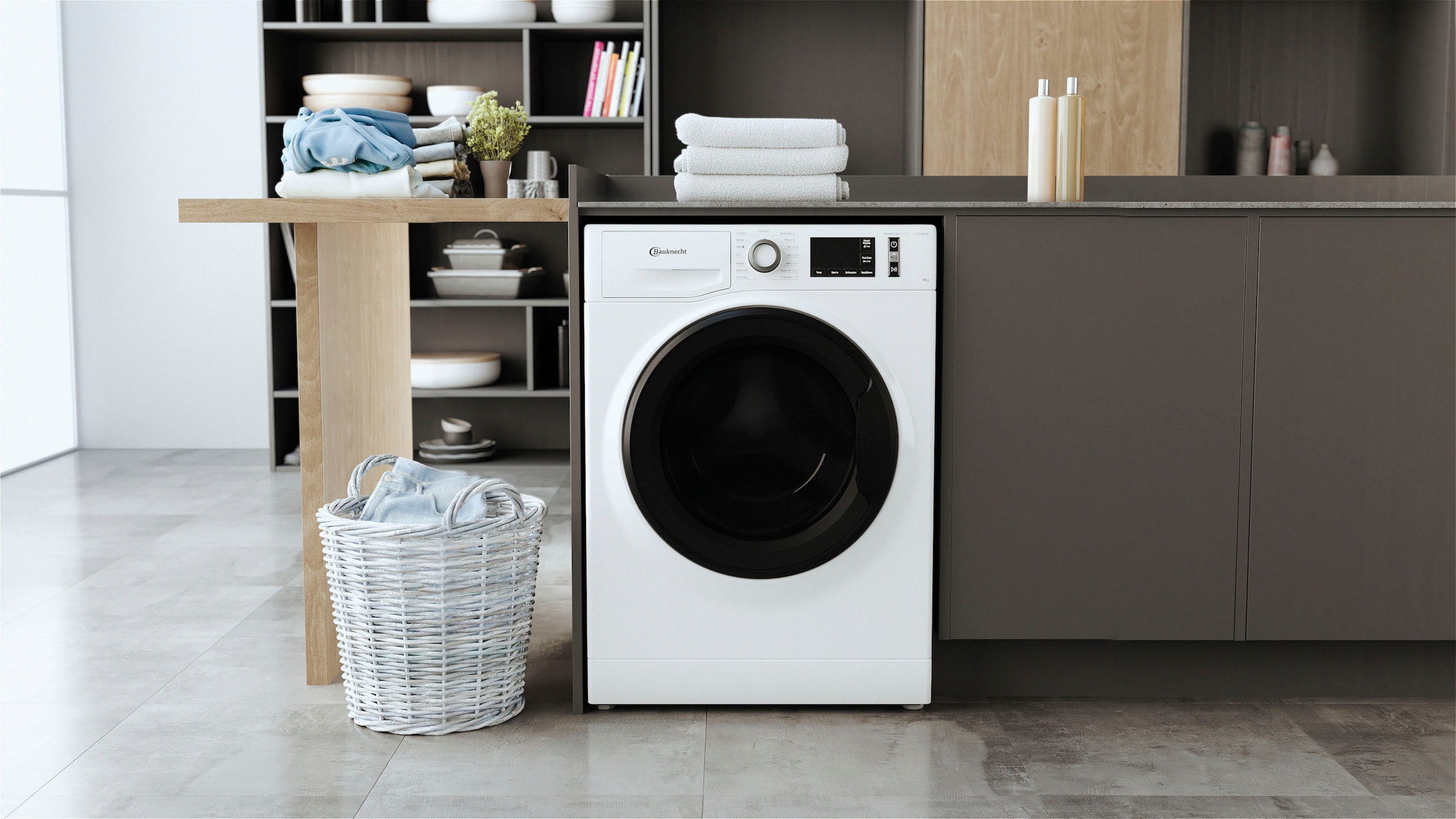 BAUKNECHT Waschmaschine »SUPER ECO 8464A«, 8 kg, 1400 U/min, 4 Jahre Herstellergarantie