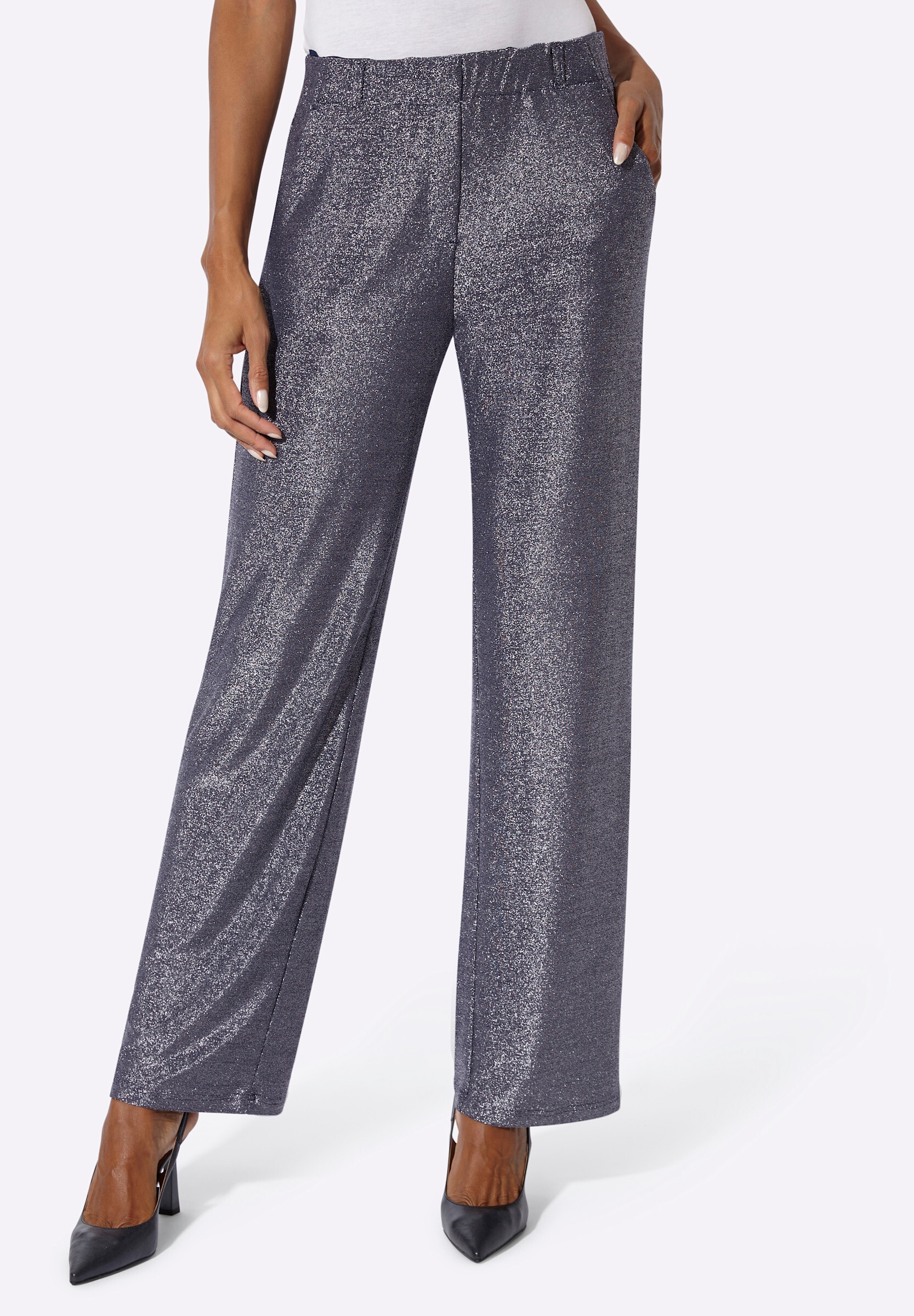creation L Jerseyhose »Jersey-Hose Jerseyhose mit Glanzgarn«