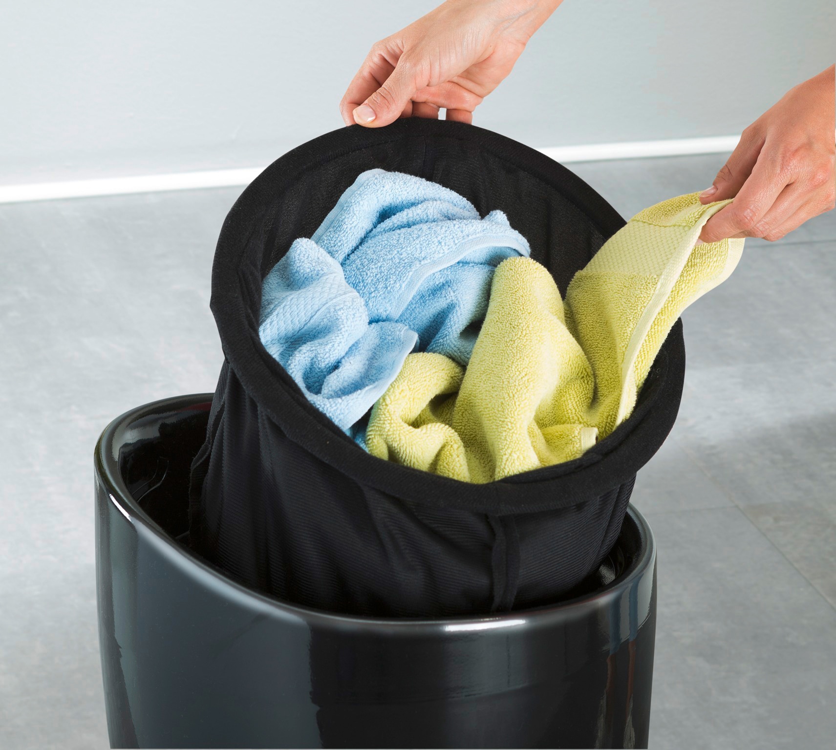 WENKO Badhocker »Candy«, herausnehmbarer Wäschesack 20l