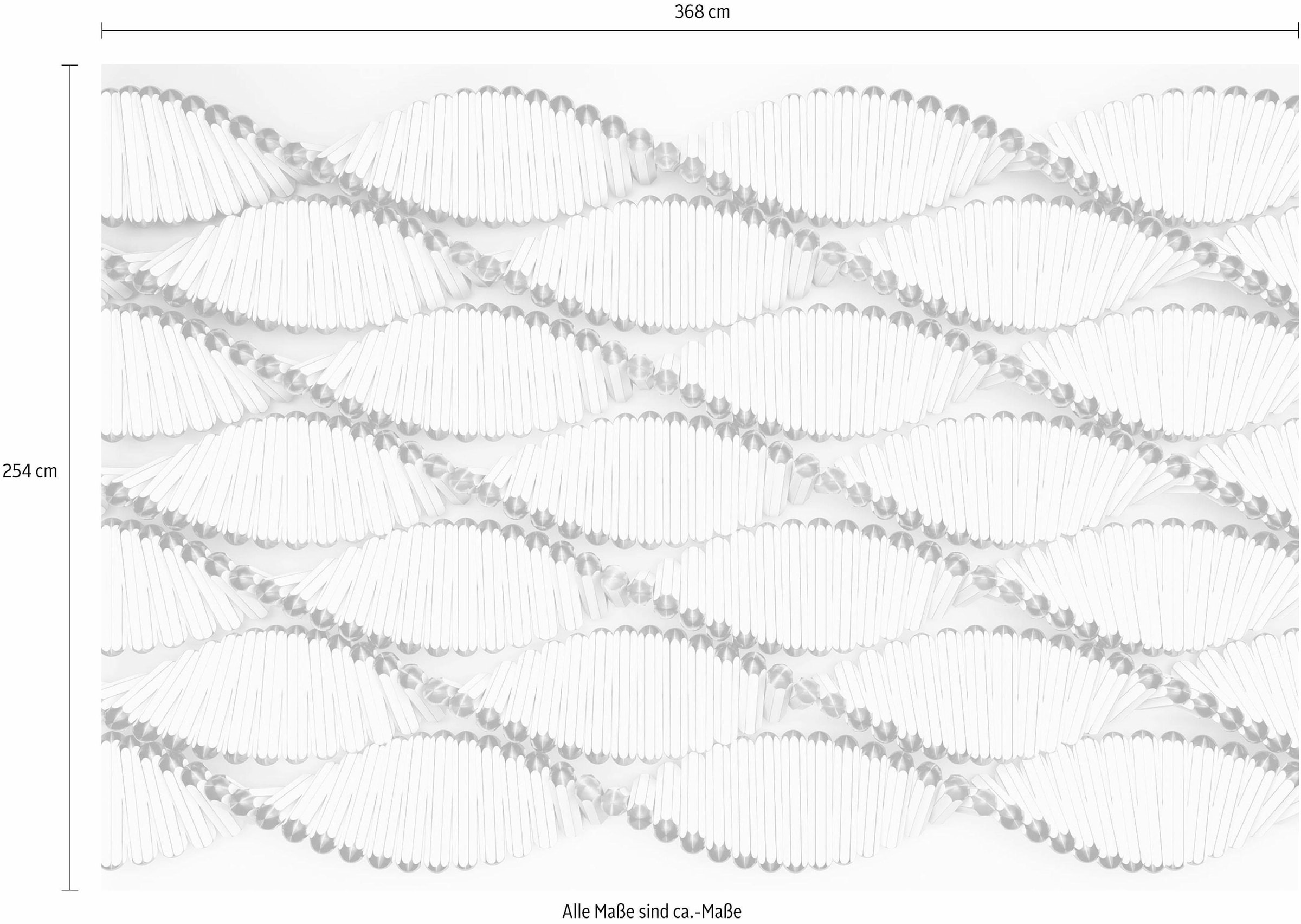 Komar Fototapete »Twist - Größe 368 x 254 cm«, bedruckt, Wohnzimmer, Schlafzimmer