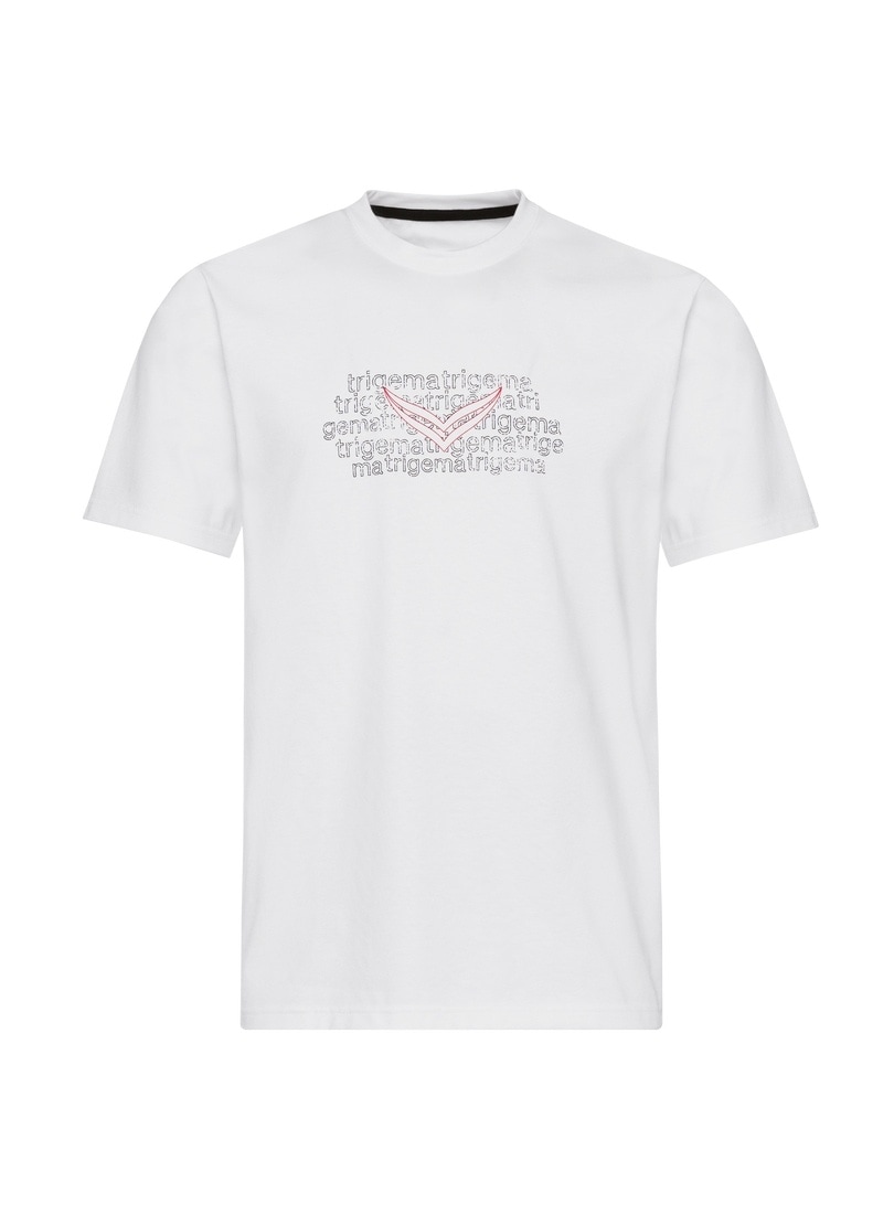 Trigema T-Shirt »TRIGEMA T-Shirt mit Logo-Print« 1 Stk. tlg.