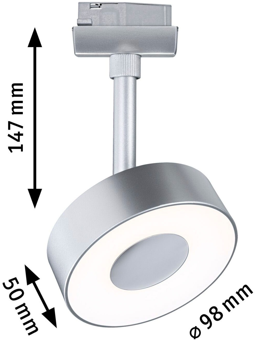 Paulmann Schienensystem-Leuchten »URail Spot Circle 1x5W 3000K 230V«, 3-Step-Dimmbar