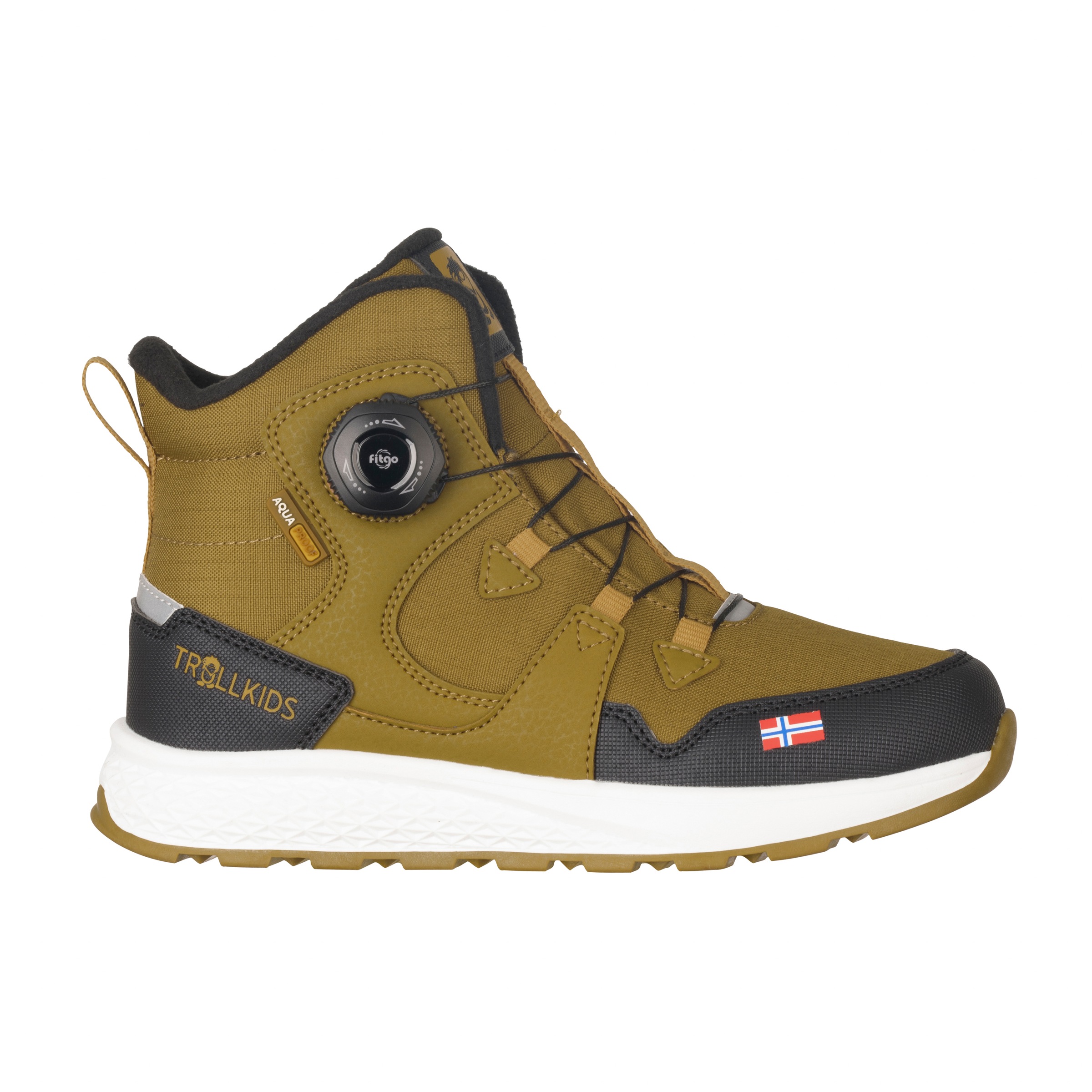 TROLLKIDS Winterstiefel »KIDS BERGEN WINTER MID CUT«, wasserdicht, fitgo Schnellschnürsystem, reflektierende Details
