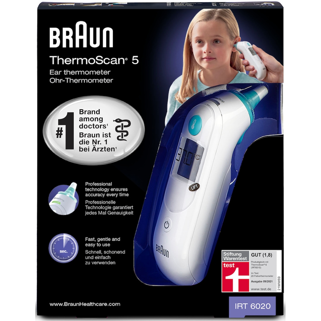 Braun Ohr-Fieberthermometer »ThermoScan 5 IRT6020«