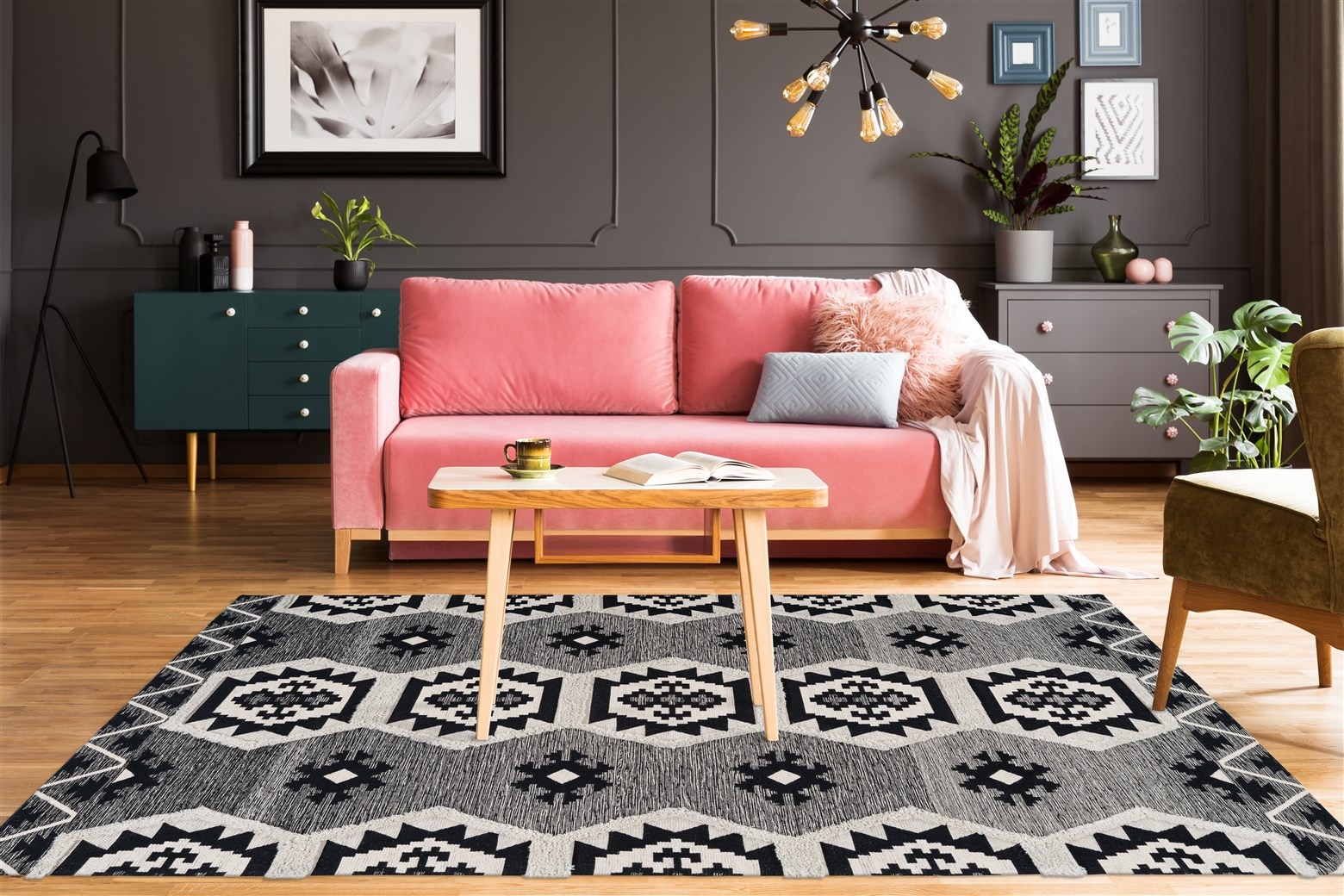 Arte Espina Teppich »Ethnie 300«, rechteckig, 10 mm Höhe, 3D-Design, Kurzflorteppich, Ethno-Design