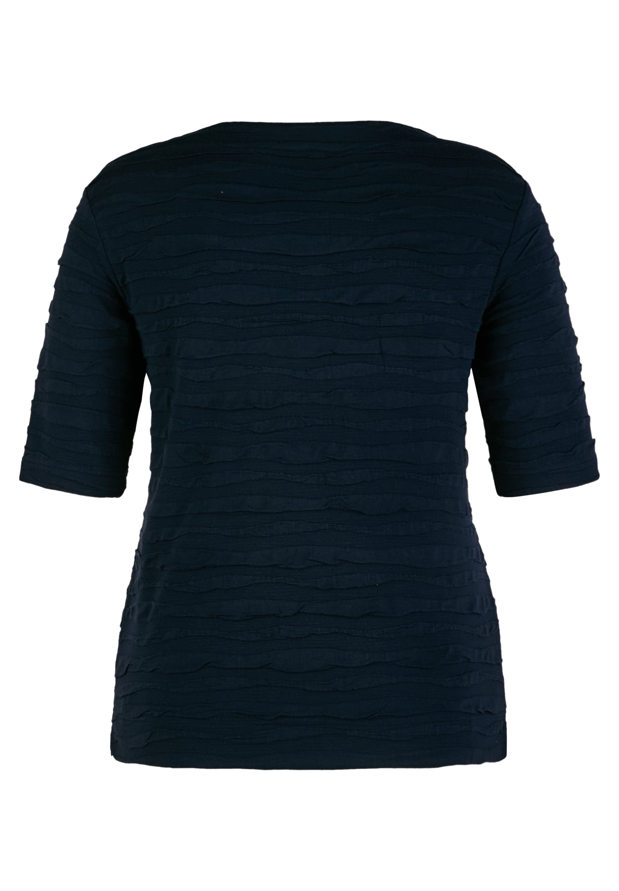 Rabe Rundhalsshirt, im Crinkle-Look und mit Kordelzug