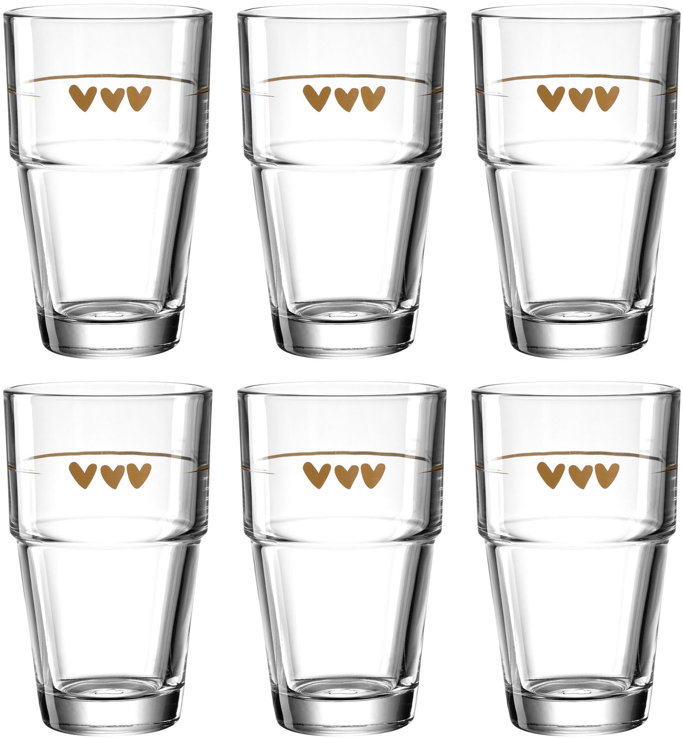 Leonardo Becher Solo 410 ml 6er Set