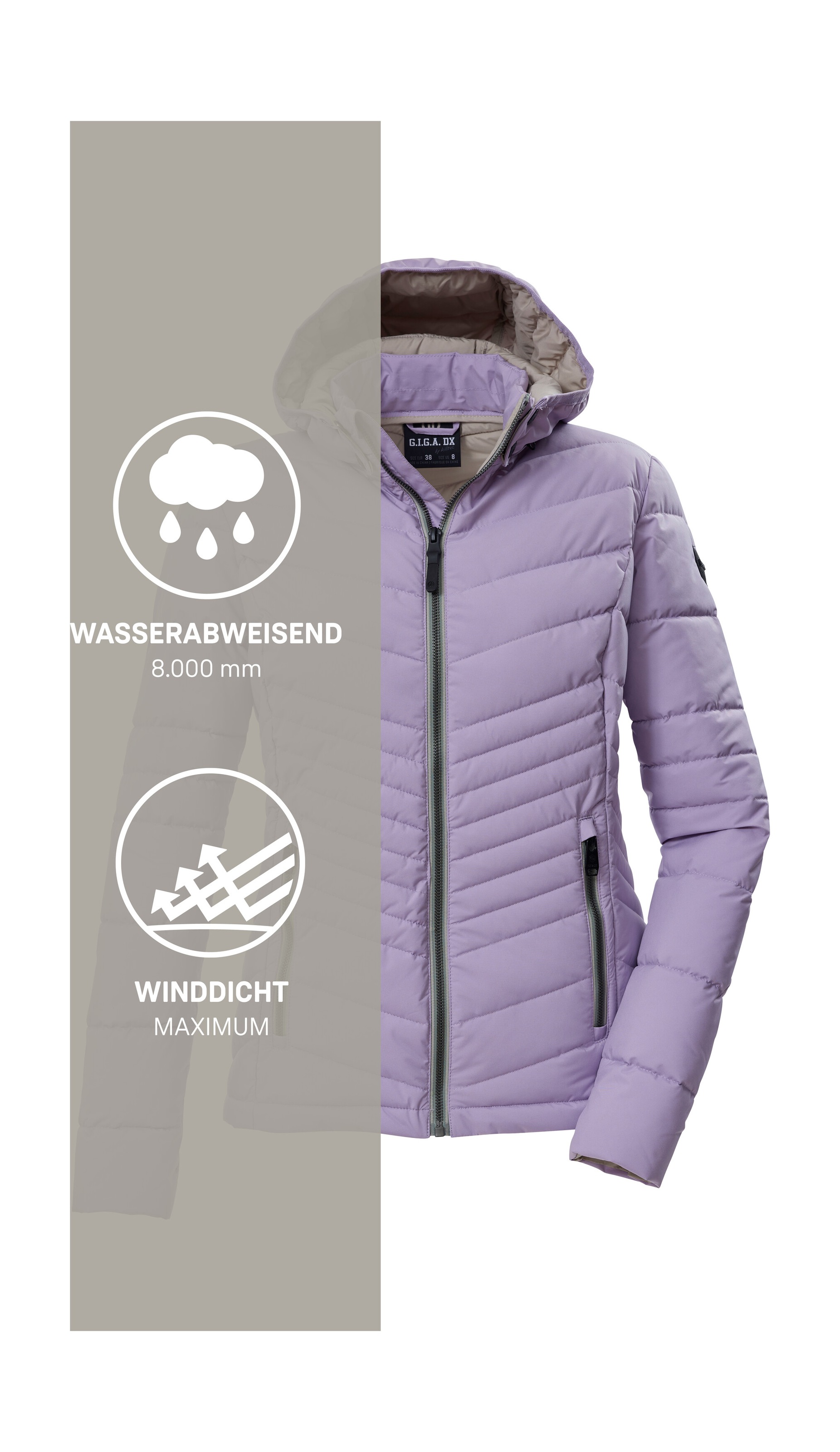 G.I.G.A. DX by killtec Steppjacke »GS 91 WMN QLTD JCKT« Damen Steppjacke: wasserabweisend, winddicht, atmungsaktiv