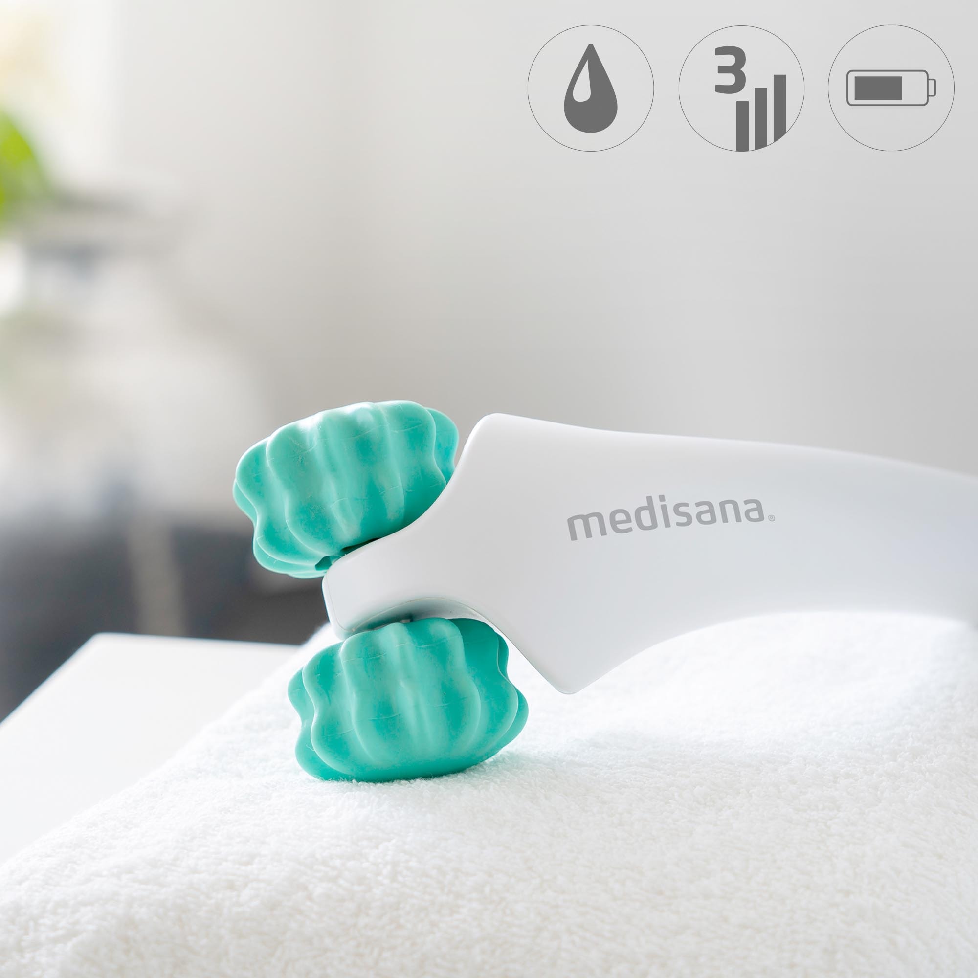 Medisana Massageroller »HM 630«, Belebende Vibrations-und Rollenmassage für den gesamten Körper