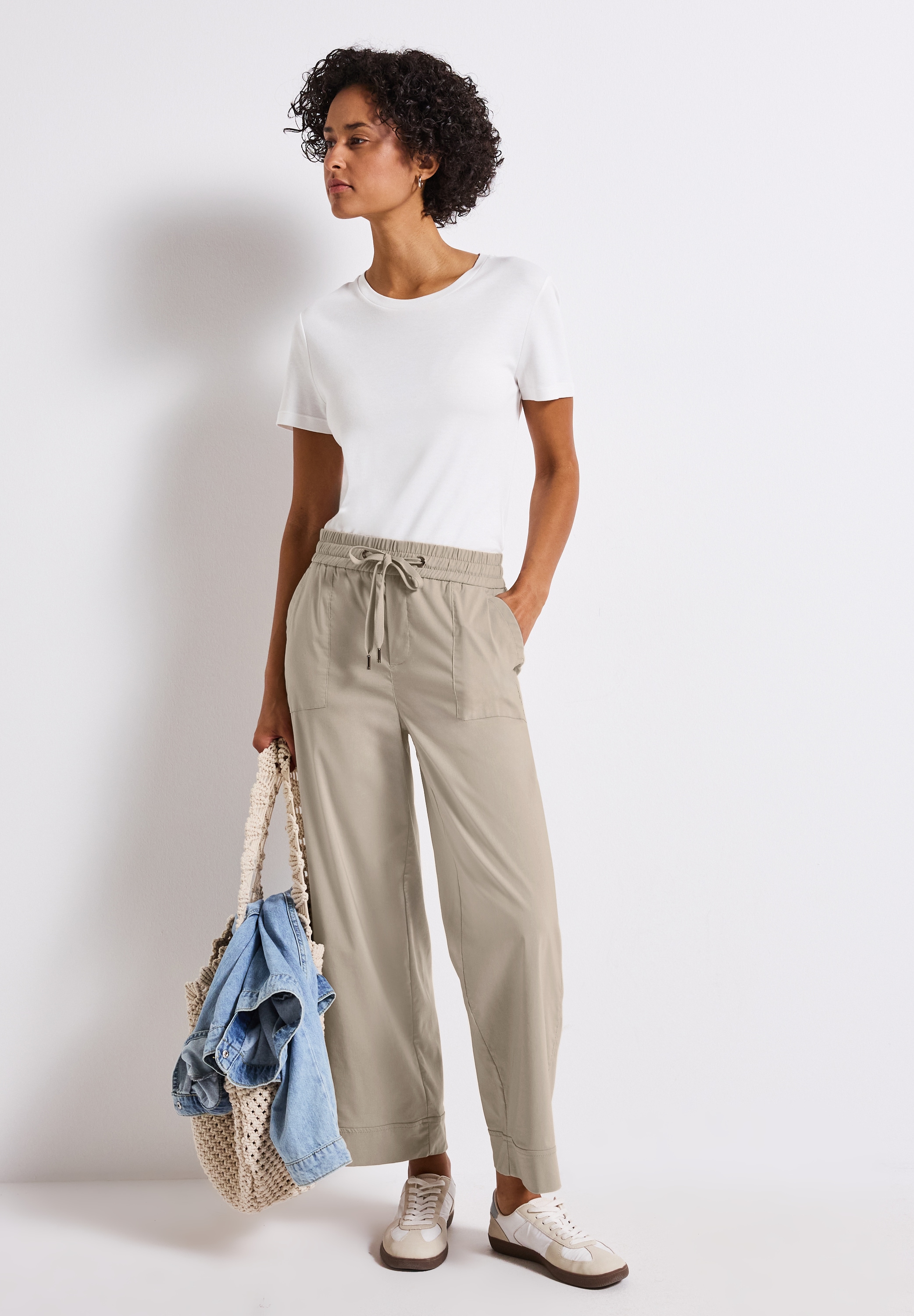 STREET ONE Stoffhose, Sommerhose mit Turn-Up