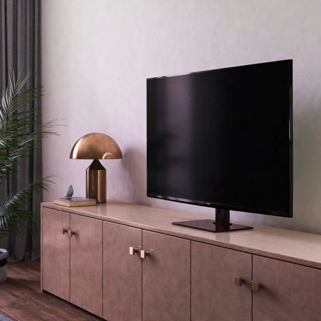 Hama TV-Standfuß »TV Standfuß, schwenkbar, höhenverstellbar, 165 cm, 65 Zoll, bis 40 kg«, bis 165 cm Zoll