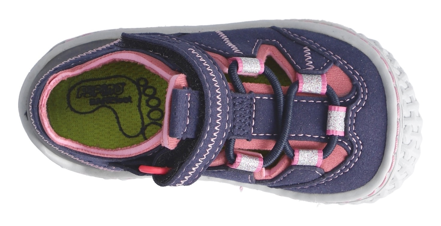 PEPINO by RICOSTA Barfußschuh »Jerry WMS: mittel«  , Barfußschuh mit Gummizug u. Klett, Größenschablone zum Download