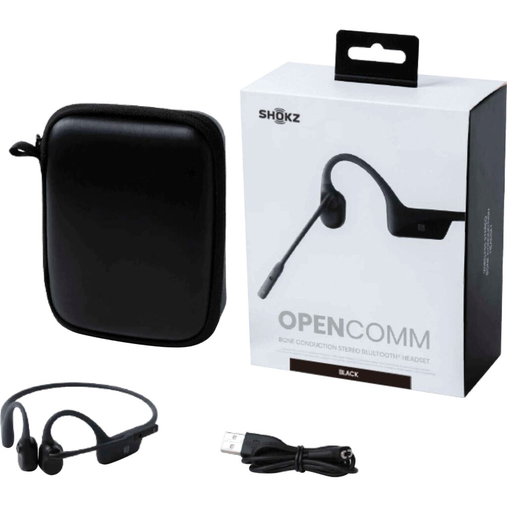 Shokz Wireless-Headset »OpenComm«, Bluetooth-NFC, Mikrofon abnehmbar-Noise-Cancelling