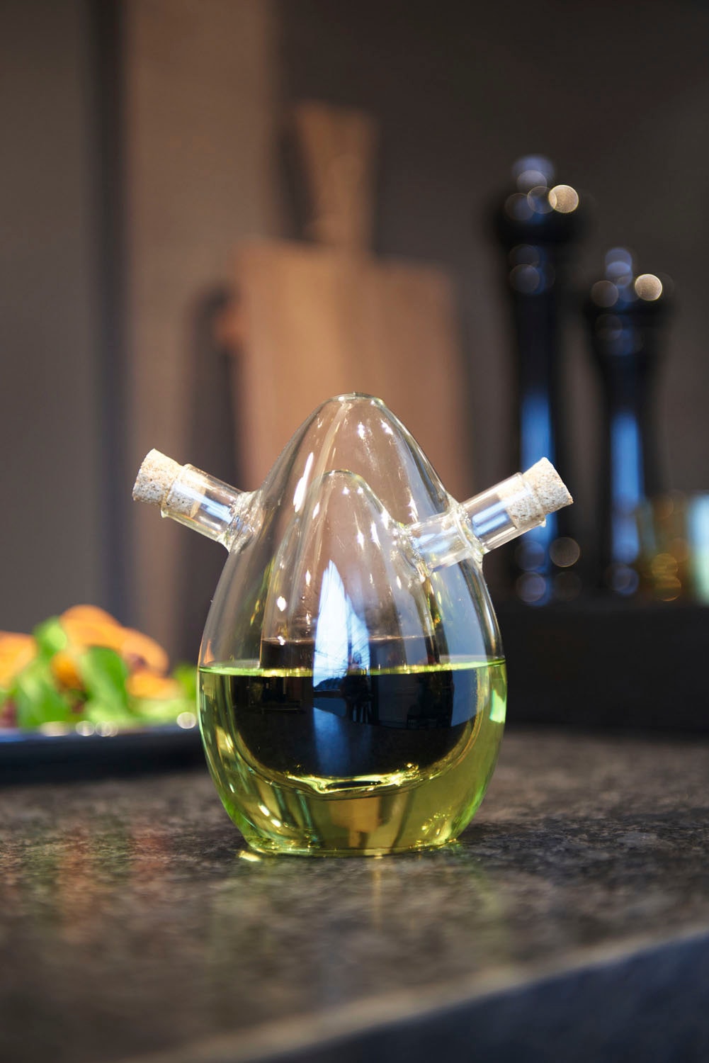 LEONARDO Menage-Set »CUCINA«, (1 tlg.), Essig/Öl Flasche 2in1, 15,7 cm