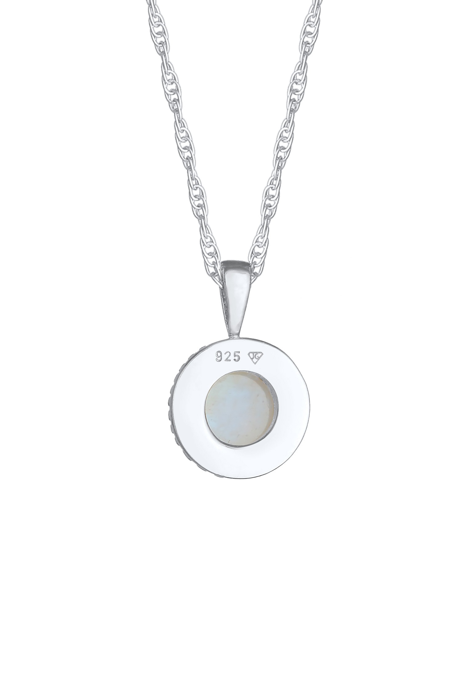 Nenalina Silberkette »Halskette Mondstein Boho Gedreht Basic 925 Silber«
