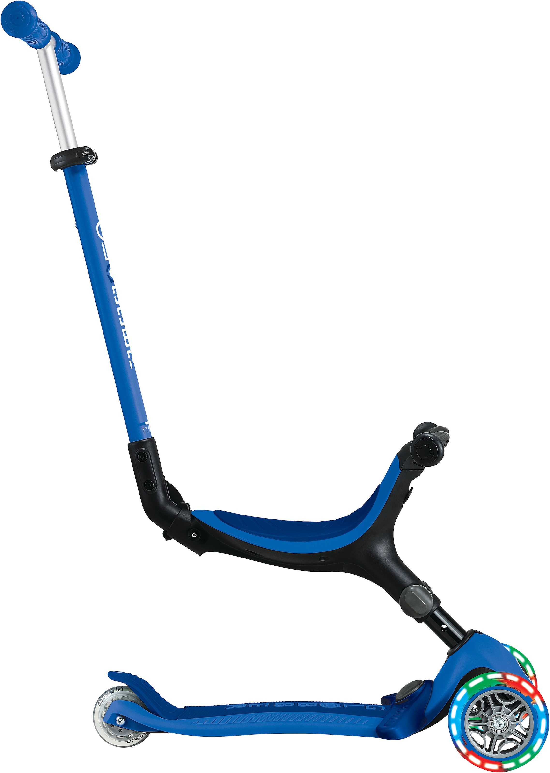 Globber Tretroller »GO-UP ACTIVE LIGHTS mit Leuchtrollen« Dreirad, Laufrad und Scooter