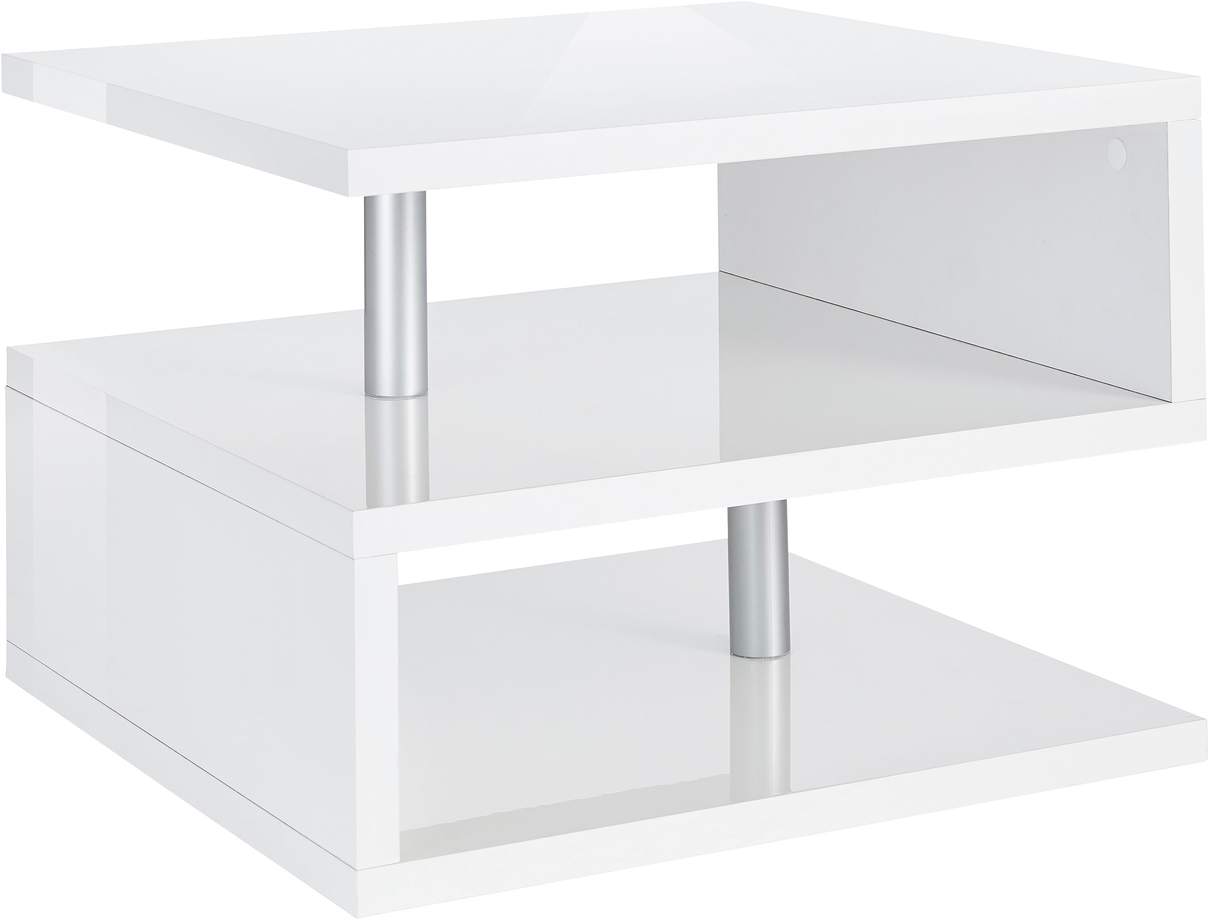 INOSIGN Couchtisch »ZETA- Kaffeetisch, Sofatisch, Wohnzimmertisch, Breite ca. 55 cm«, Made in Italy, mit Ablagemöglichkeit, 55x55 cm