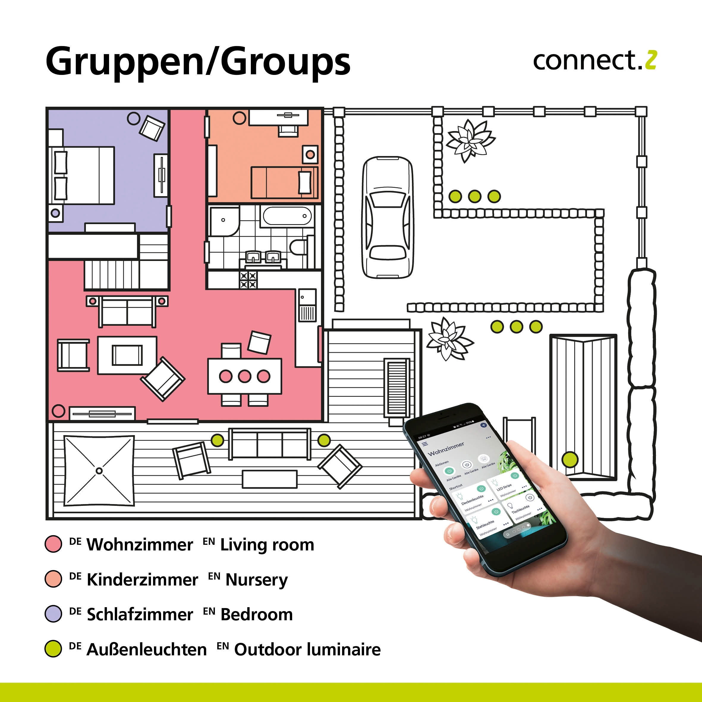 EGLO LED Gartenleuchte »NEMA-Z«, inkl. LED Leuchtmittel GU10, Schutzart IP65
