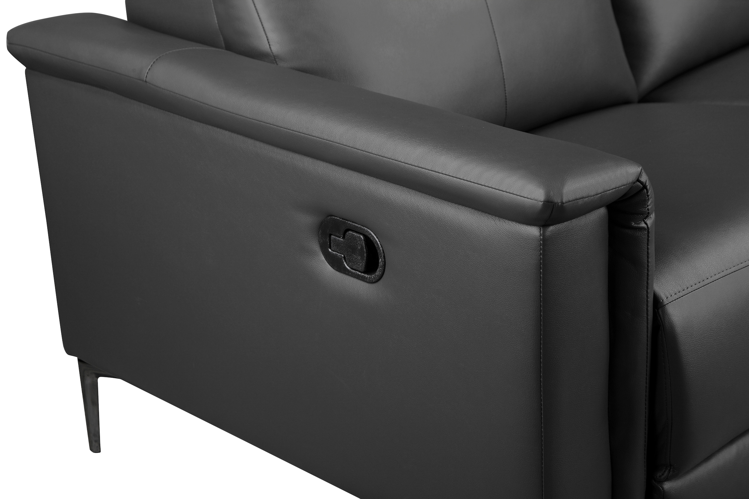 OTTO home 2-Sitzer »LUND,Naturleder, 160 cm, mit Relaxfunktion und Kopfteilverstellung« manuell od. elektrisch (m.USB-C), Federkern