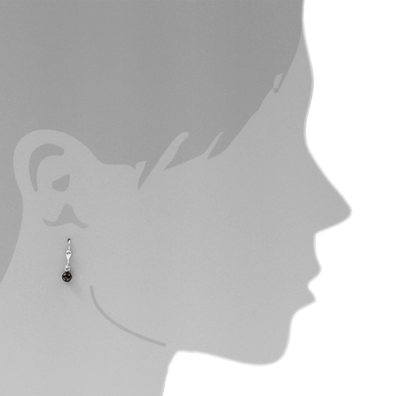 OSTSEE-SCHMUCK Paar Ohrhänger »- Klassisch 5 mm - Silber 925/000 - Bernstein«