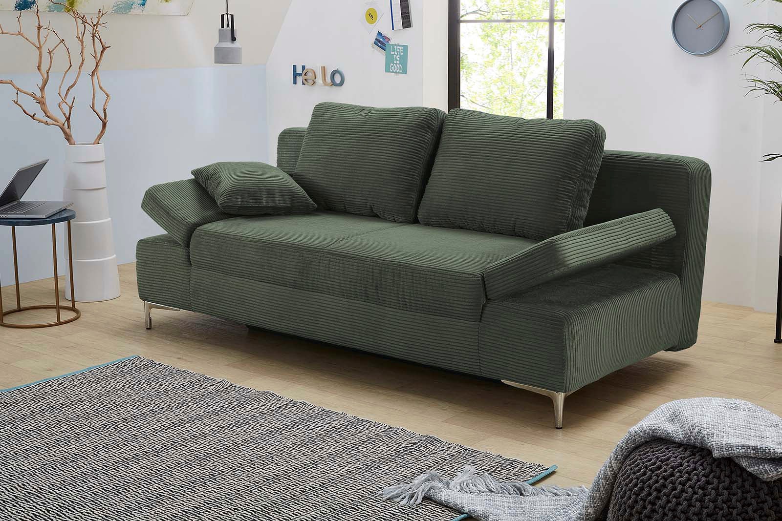 Jockenhöfer Gruppe Schlafsofa »Jano«, klassisches Schlafsofa mit individuell, verstellbaren Armlehnen