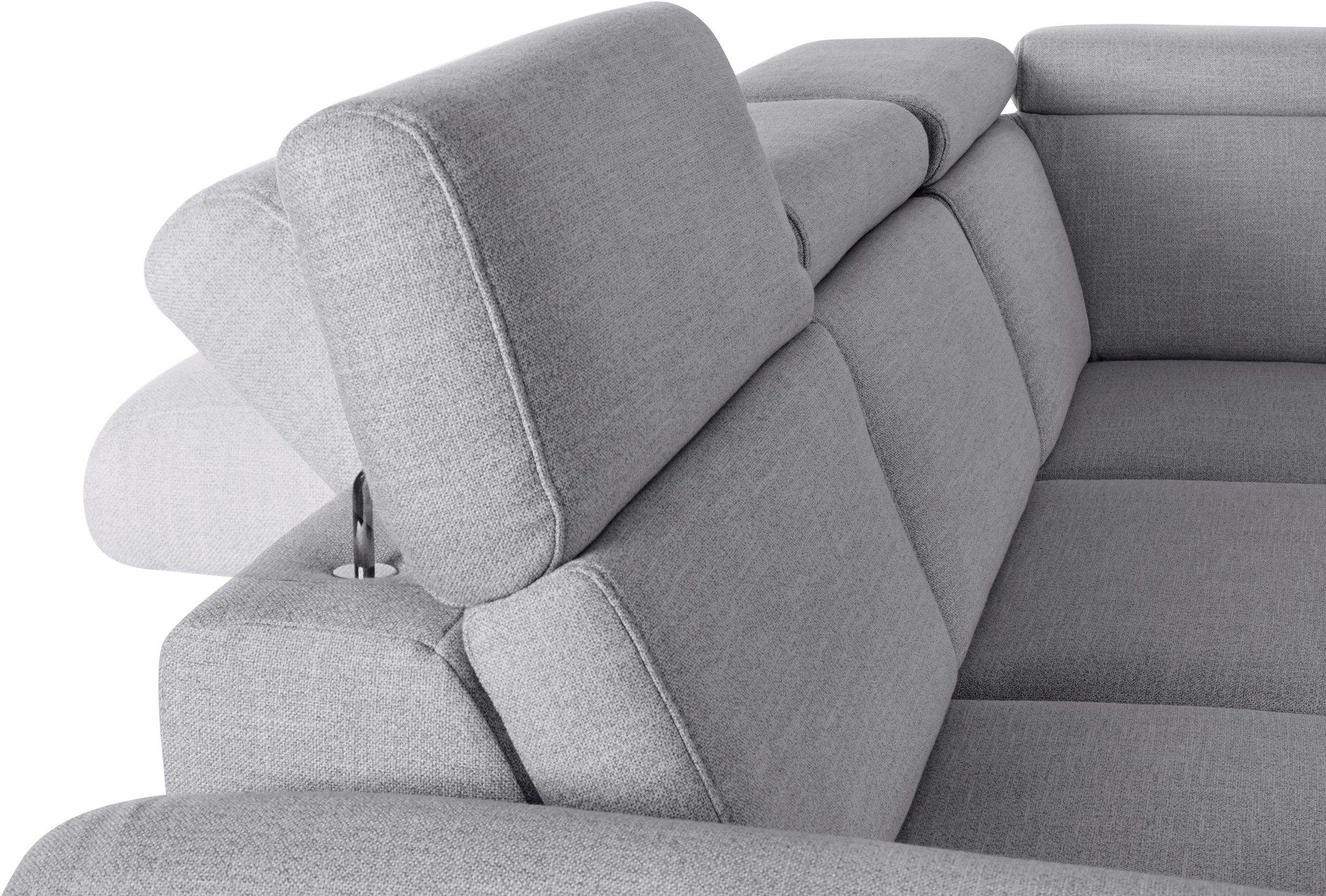 sit&more Ecksofa, inklusive Kopfteilverstellung, wahlweise mit Bettfunktion und Bettkasten