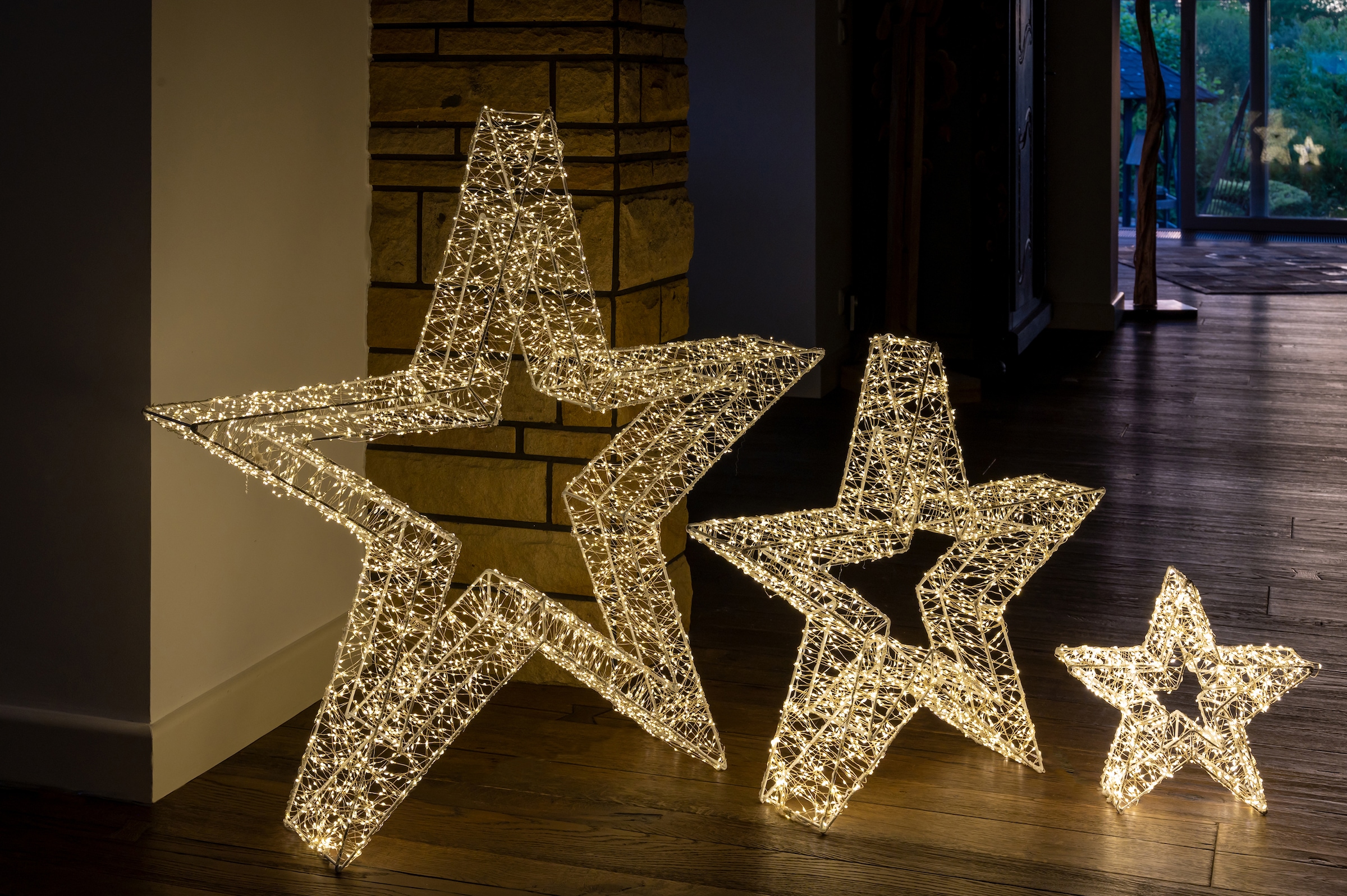 LED Garantie online flammig-flammig, mit stromsparende | kaufen aussen«, XXL Stern Weihnachtsdeko LED »Weihnachtsstern, Jahren 3 7680 Star-Max