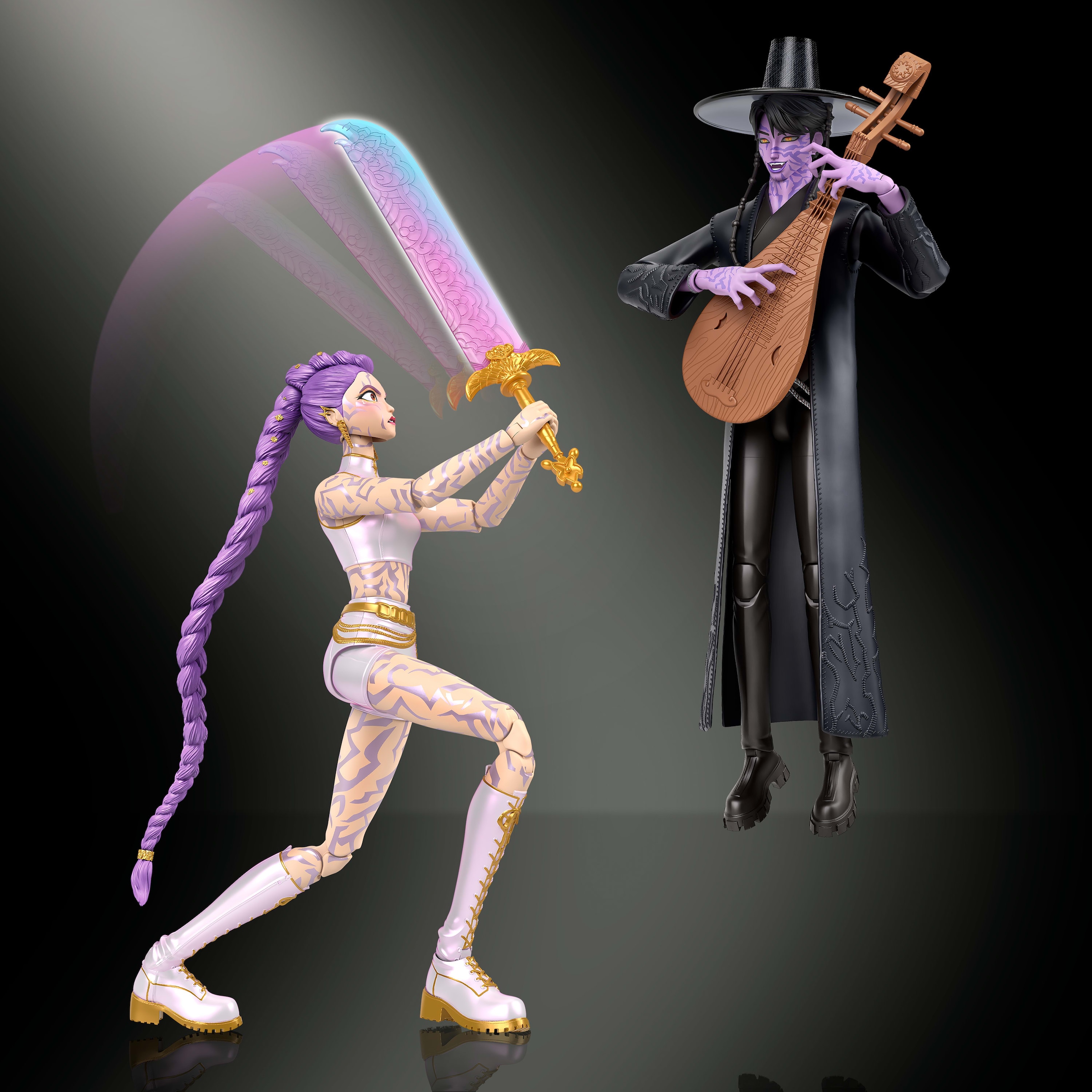 Mattel® Actionfigur »KPop Demon Hunters Rumi & Jinu - Der finale Kampf« beweglich