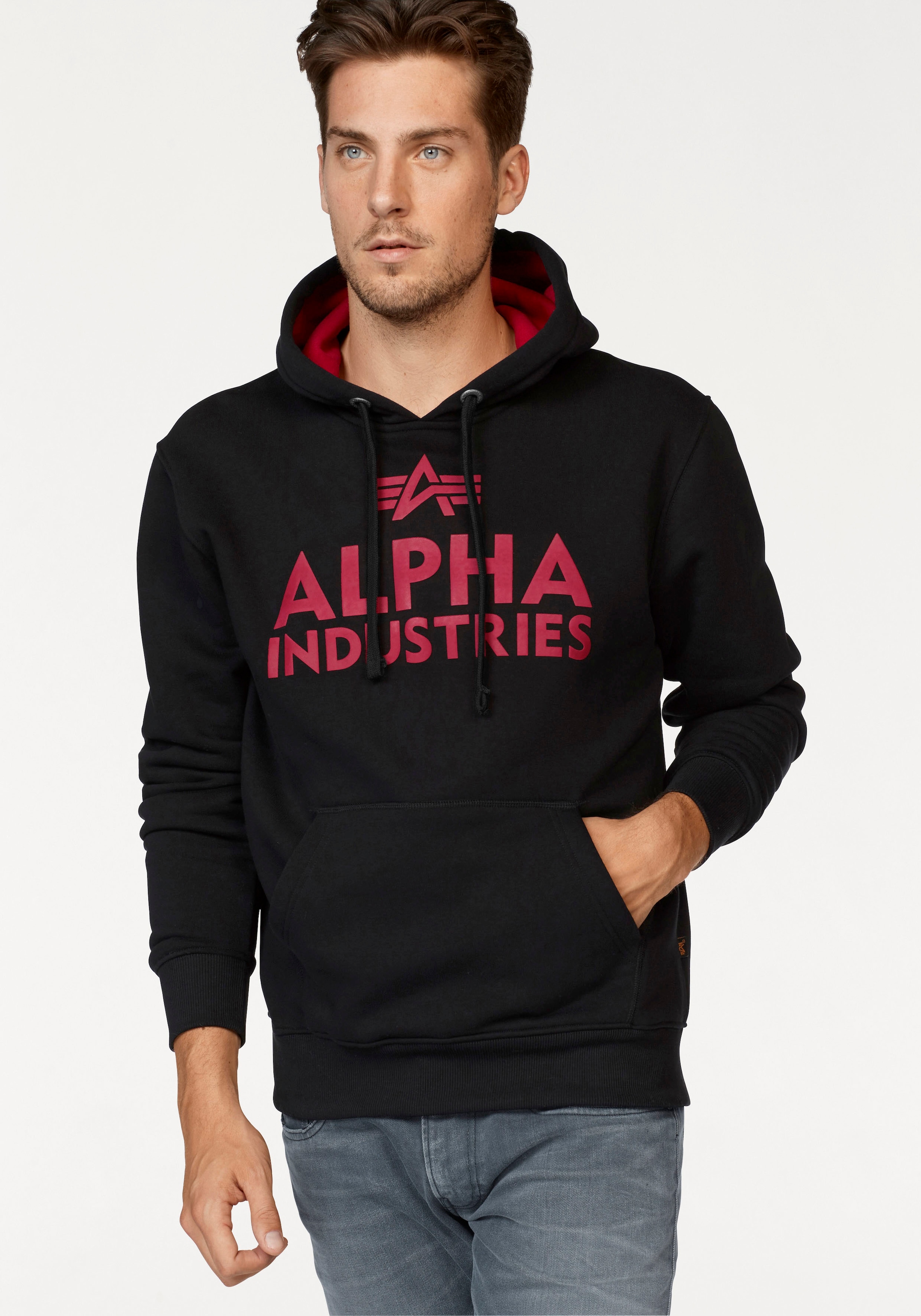 Industries ♕ Alpha bei Kapuzensweatshirt