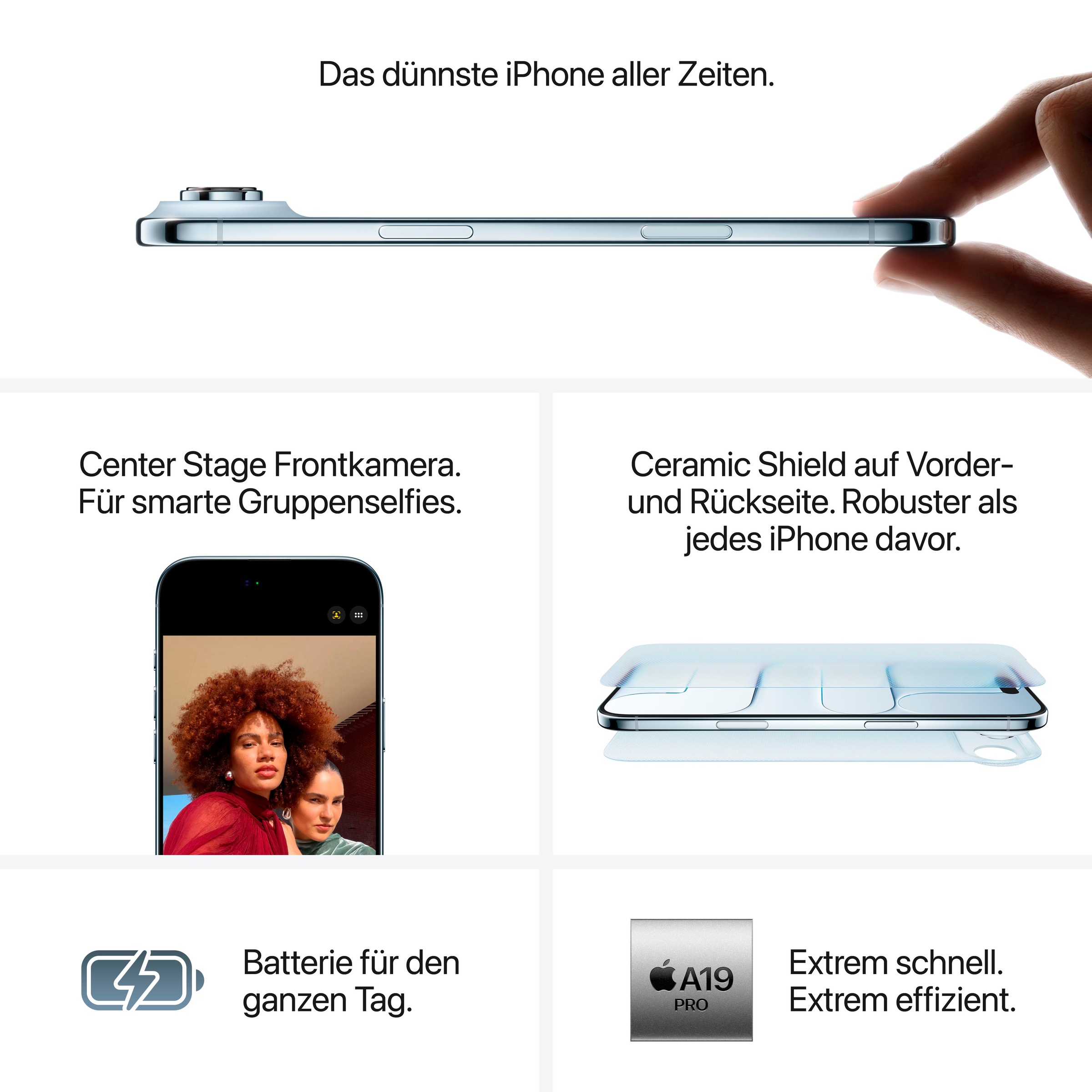 Apple Smartphone »iPhone Air«, sky blue