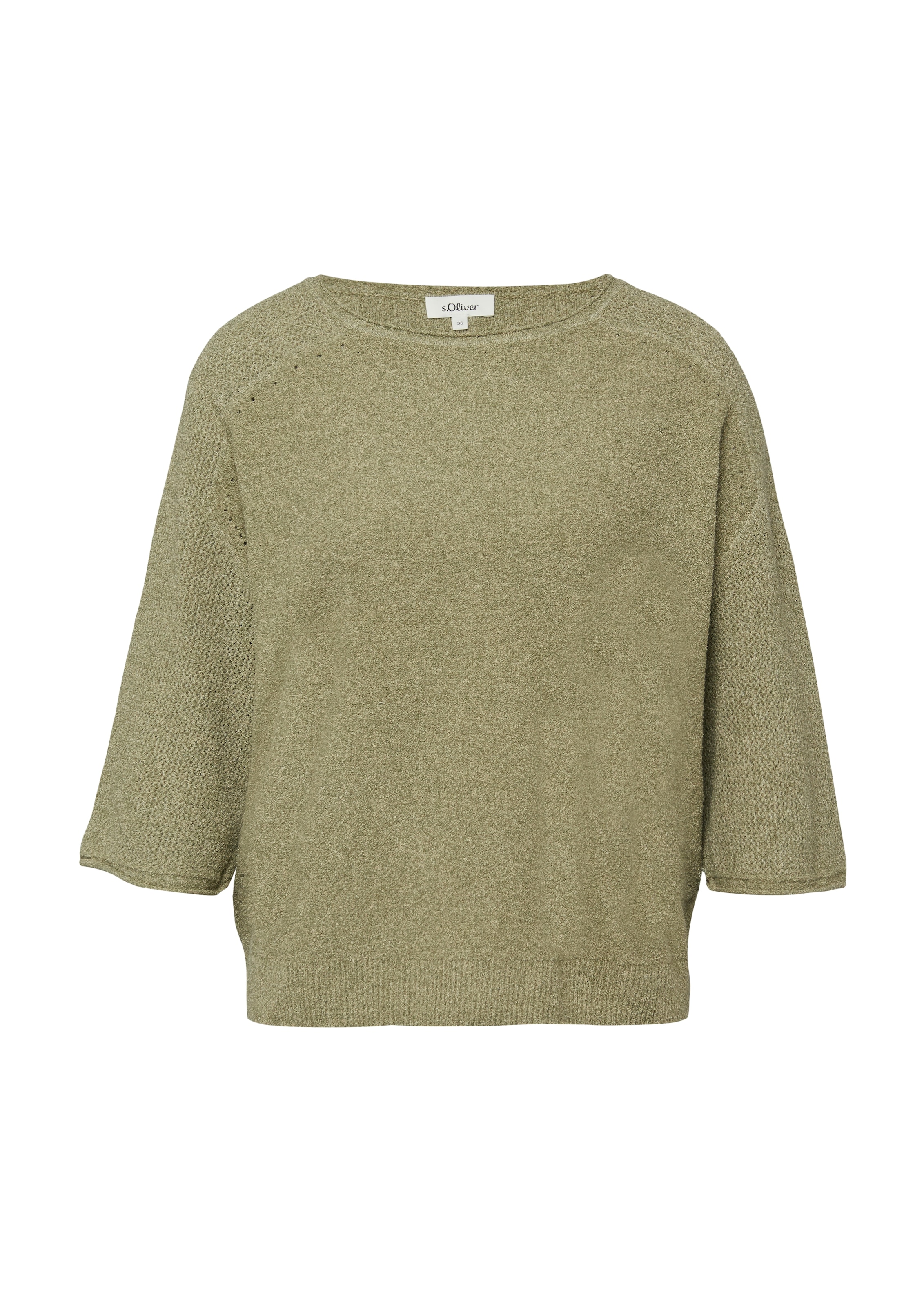 s.Oliver Strickpullover 3/4-Arm mit Rundhals
