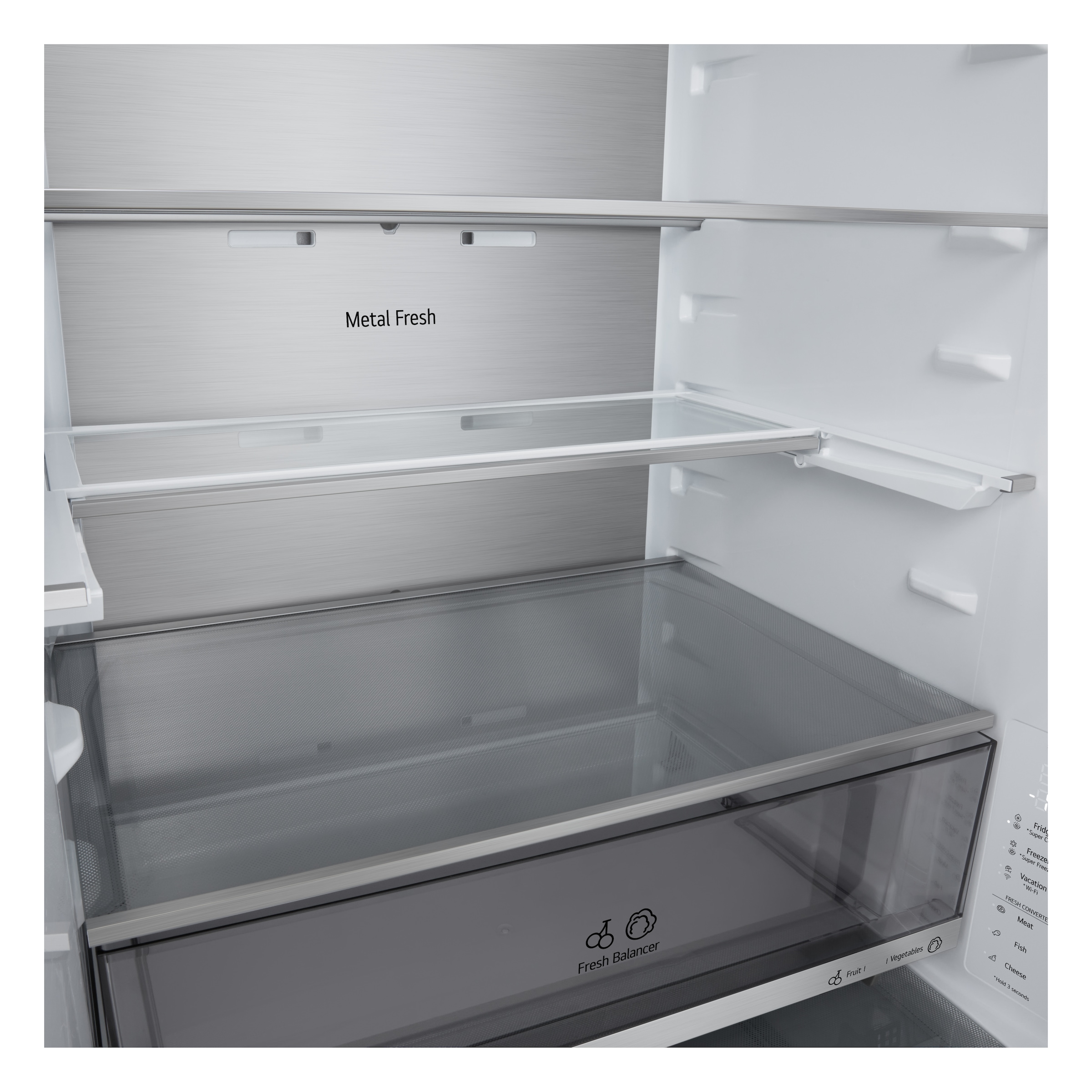 LG Kühl-/Gefrierkombination Serie 7 »GBBW726AEV« 186 cm hoch 69,7 cm breit Vollintegrierbarer Kühlschrank dank frontaler Luftzufuhr und Abluft