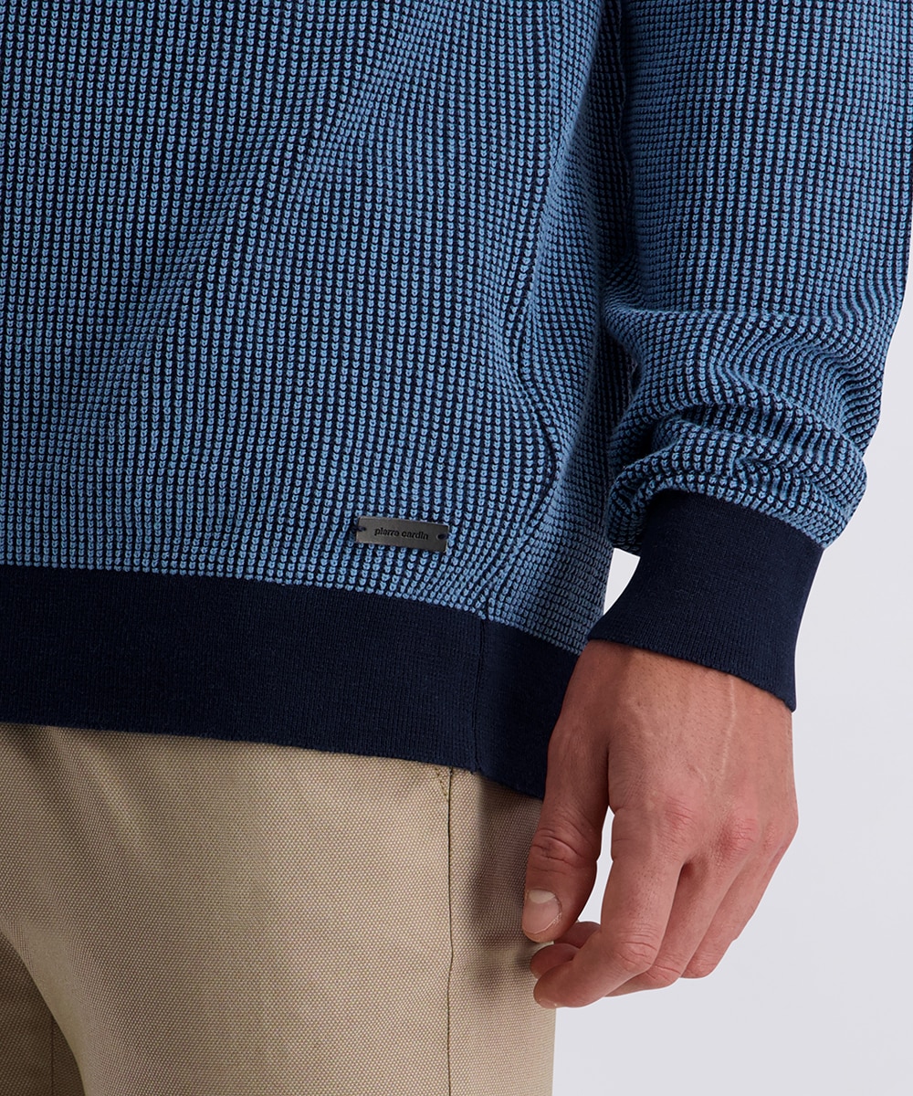 Pierre Cardin Troyer »Strick Troyer RV« Strukturmuster in Bicolour