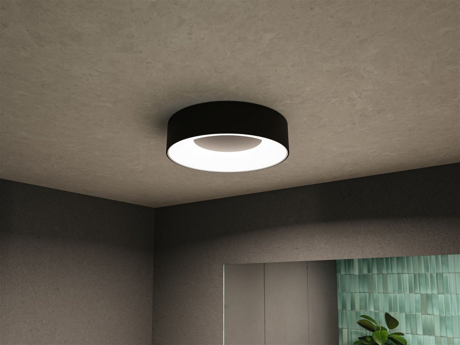 Paulmann LED Deckenleuchte »Selection Bathroom Casca IP44 1x16W 300mm, 230V Metall/Kunststoff«, 1 flammig, WhiteSwitch