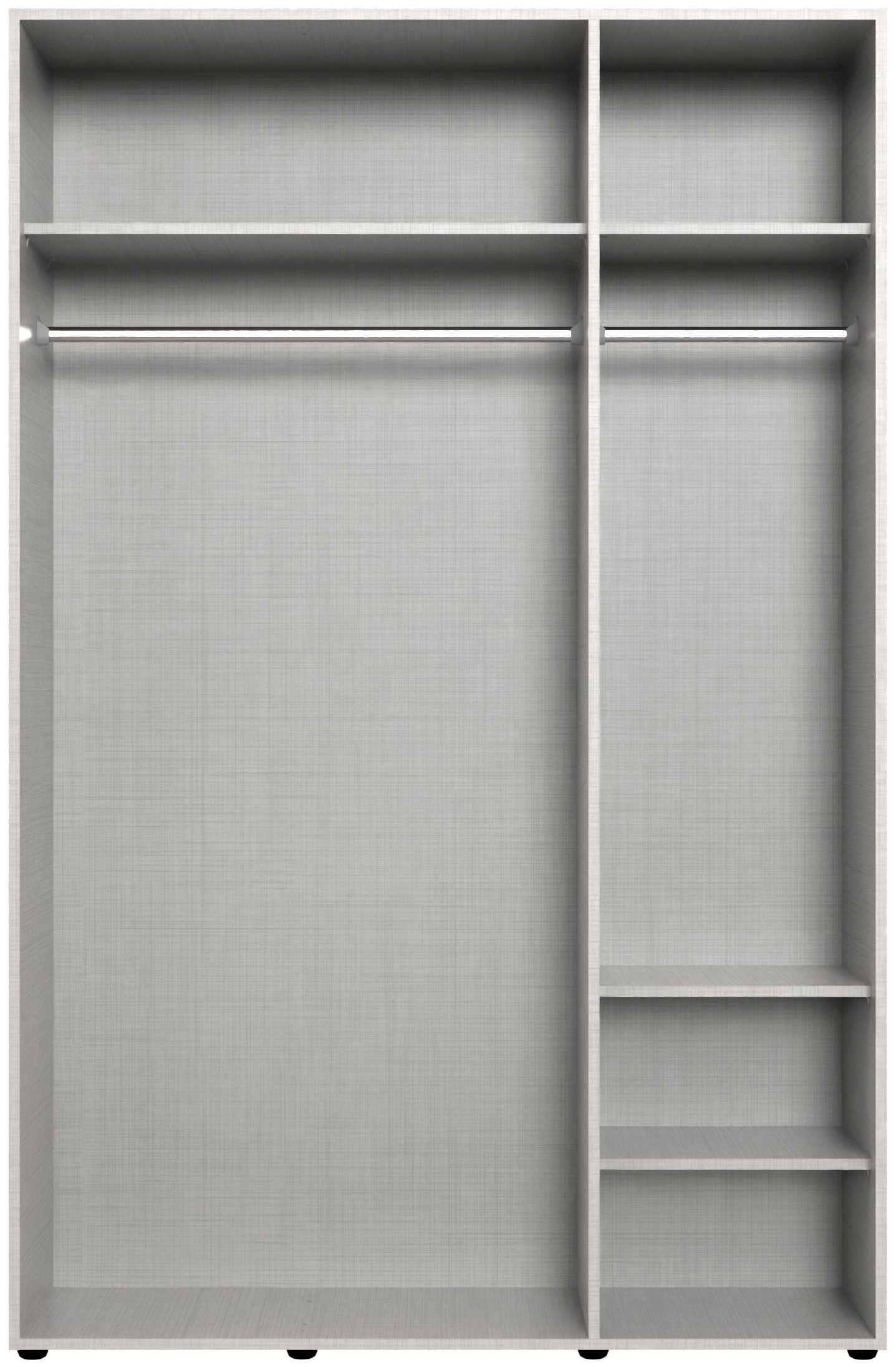 Wimex Kleiderschrank »Mugano,in 8 Breiten,3 Höhen,2 Tiefen, viele Farben, Made in Germany«, (in Basic oder Premium Ausstattung mit 2 weiteren Einlegeböden), mit langen oder kurzen Griffen aus Metall, mit oder ohne Spiegel