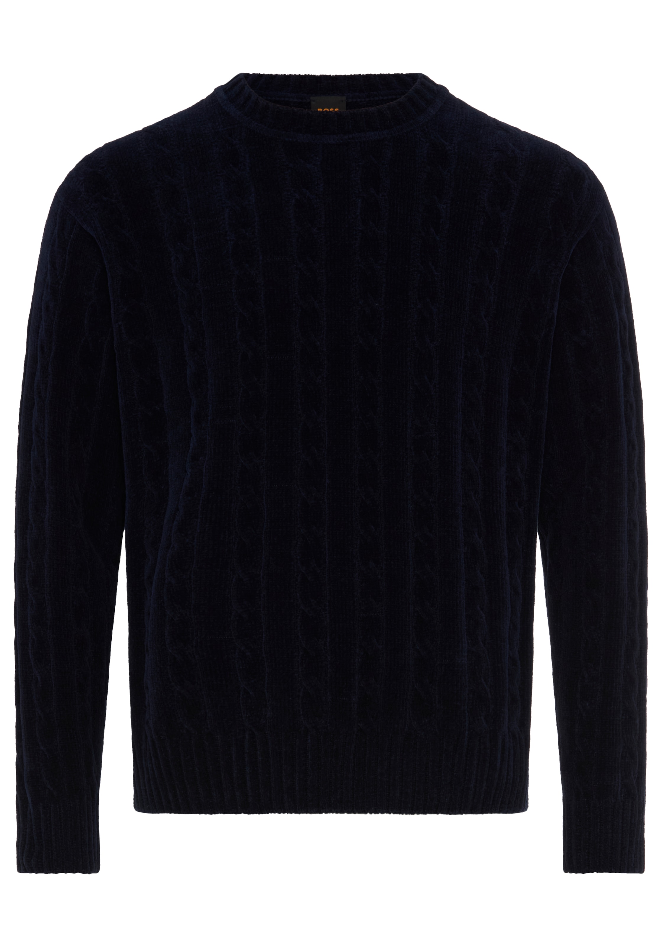 BOSS ORANGE Strickpullover »Ketrecio« Chenille-Garn, reine Baumwolle, Relaxed Fit